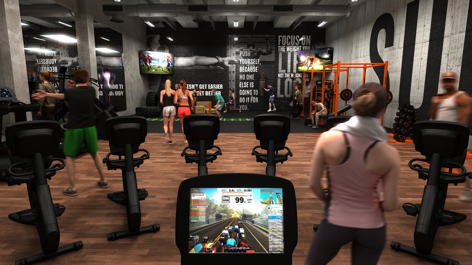 Interior - Gym 3D Visuals — SuperCreative - 3D Freelancer