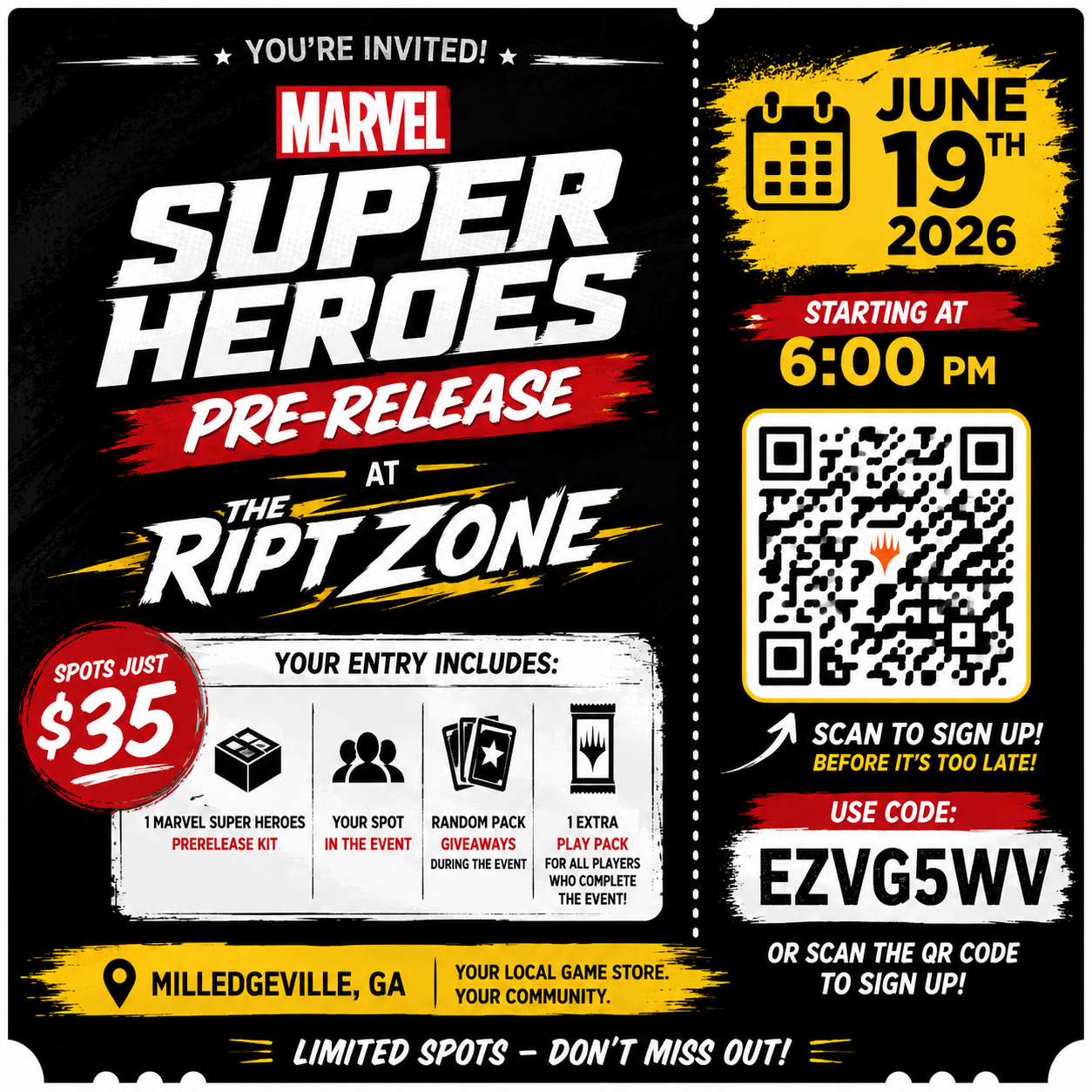 Marvel Super Heroes Pre-Release