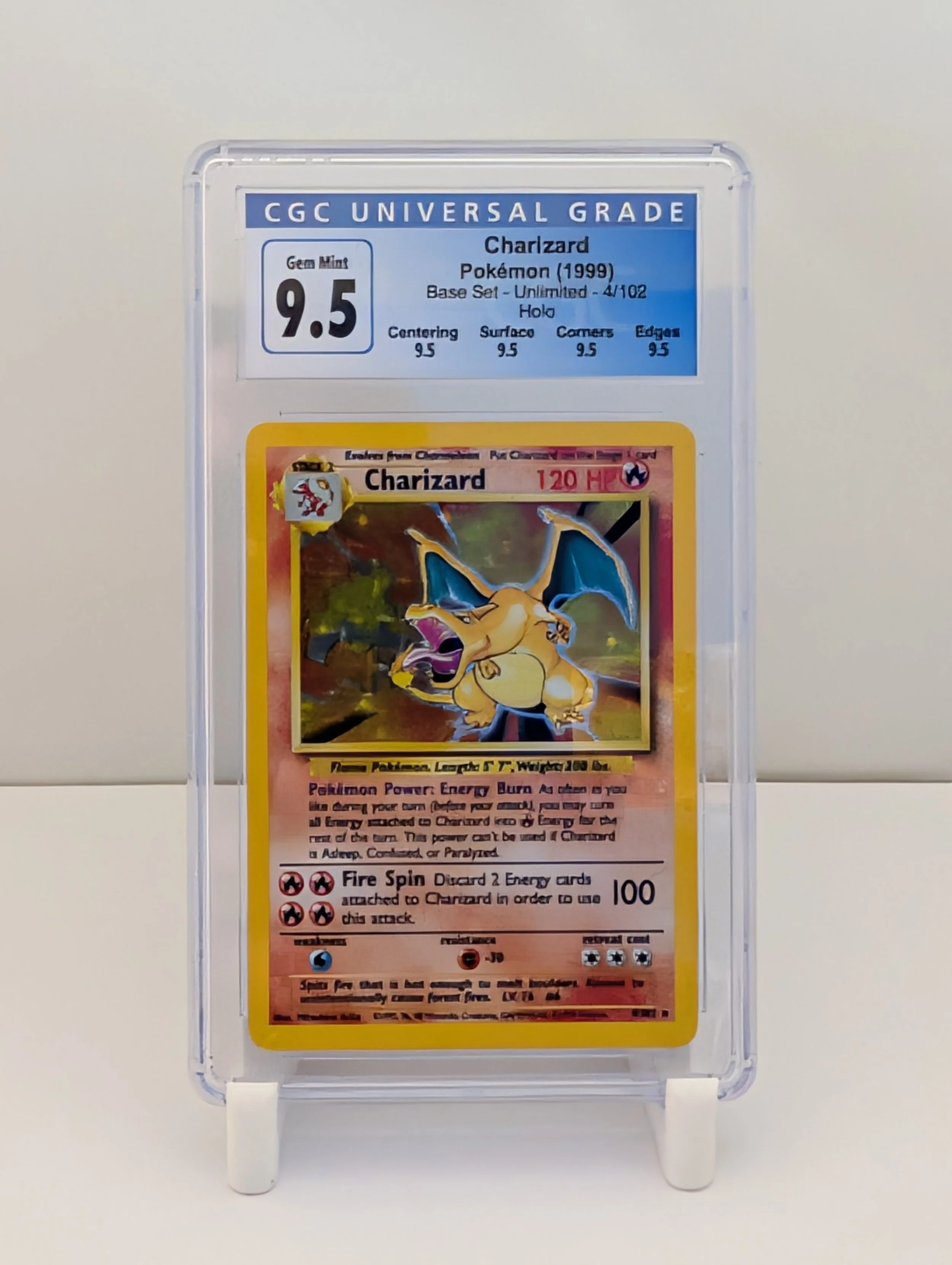 Charizard Holo CGC 9.5 | 1999 Base Set Unlimited (Blue Label)