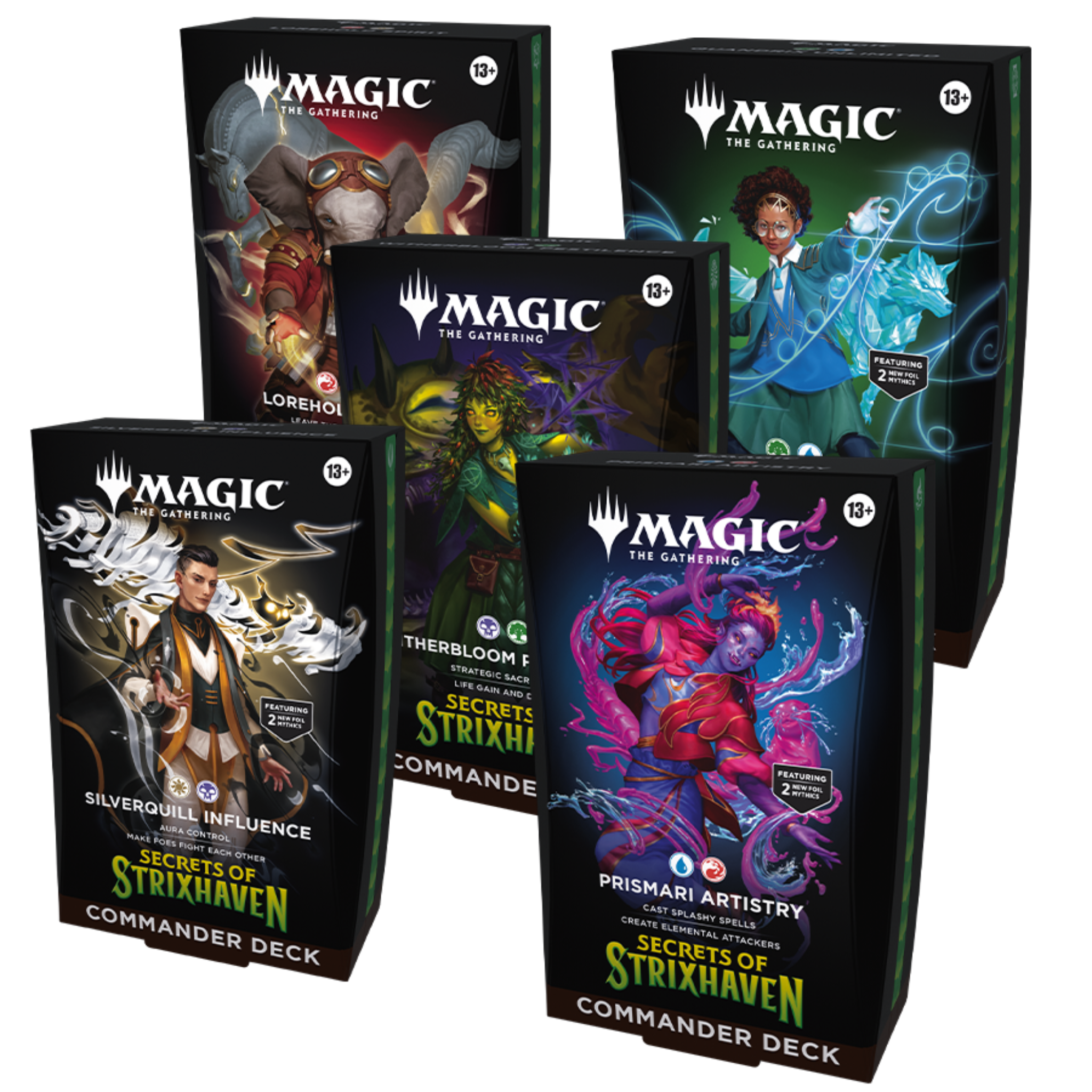 Magic: The Gathering – Secrets of Strixhaven Commander Deck Set (All 5) | PRE-ORDER