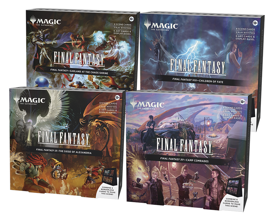 Magic The Gathering: Final Fantasy Holiday Scene Box Bundle Set of 4 New Sealed