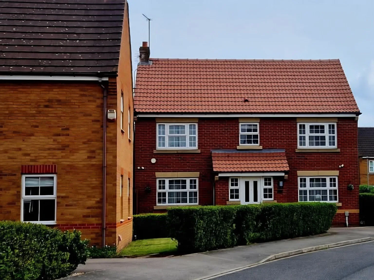 Completed professional tiled-roof cleaning transformation in York