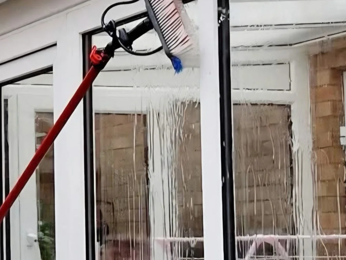 Professional residential window cleaning with spotless glass, frames and sills in York