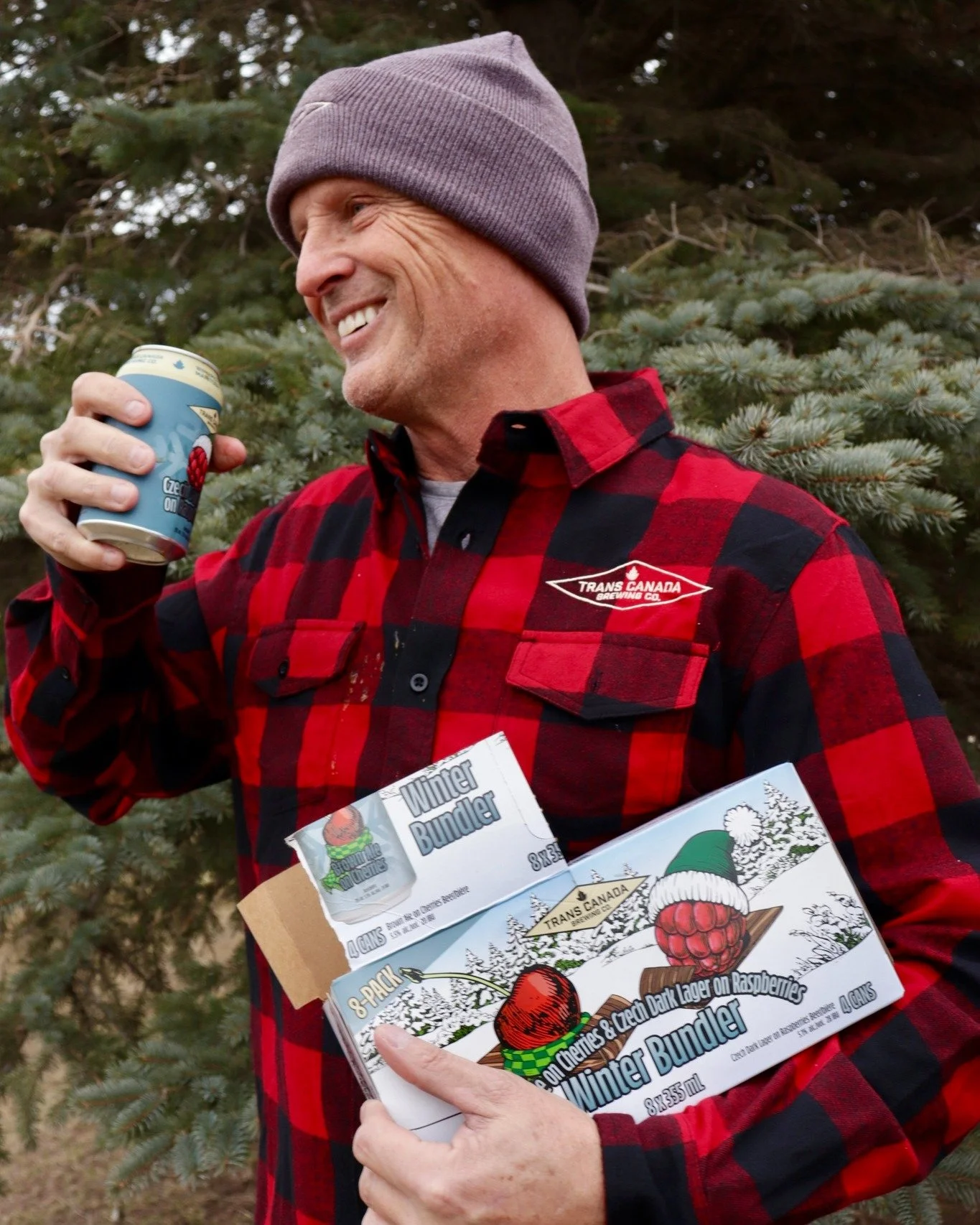 Bundle up for this cold weather with our new Winter Bundler 8-pack!

Embrace the season with two winter-inspired beers designed to warm you up. 

Enjoy four of each flavour:
🍒Brown Ale on Cherries is an English-style brown ale, aged with sour and da