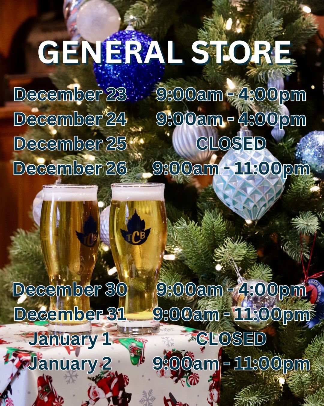 Check out our updated holiday hours!

Regular hours resume January 2nd.