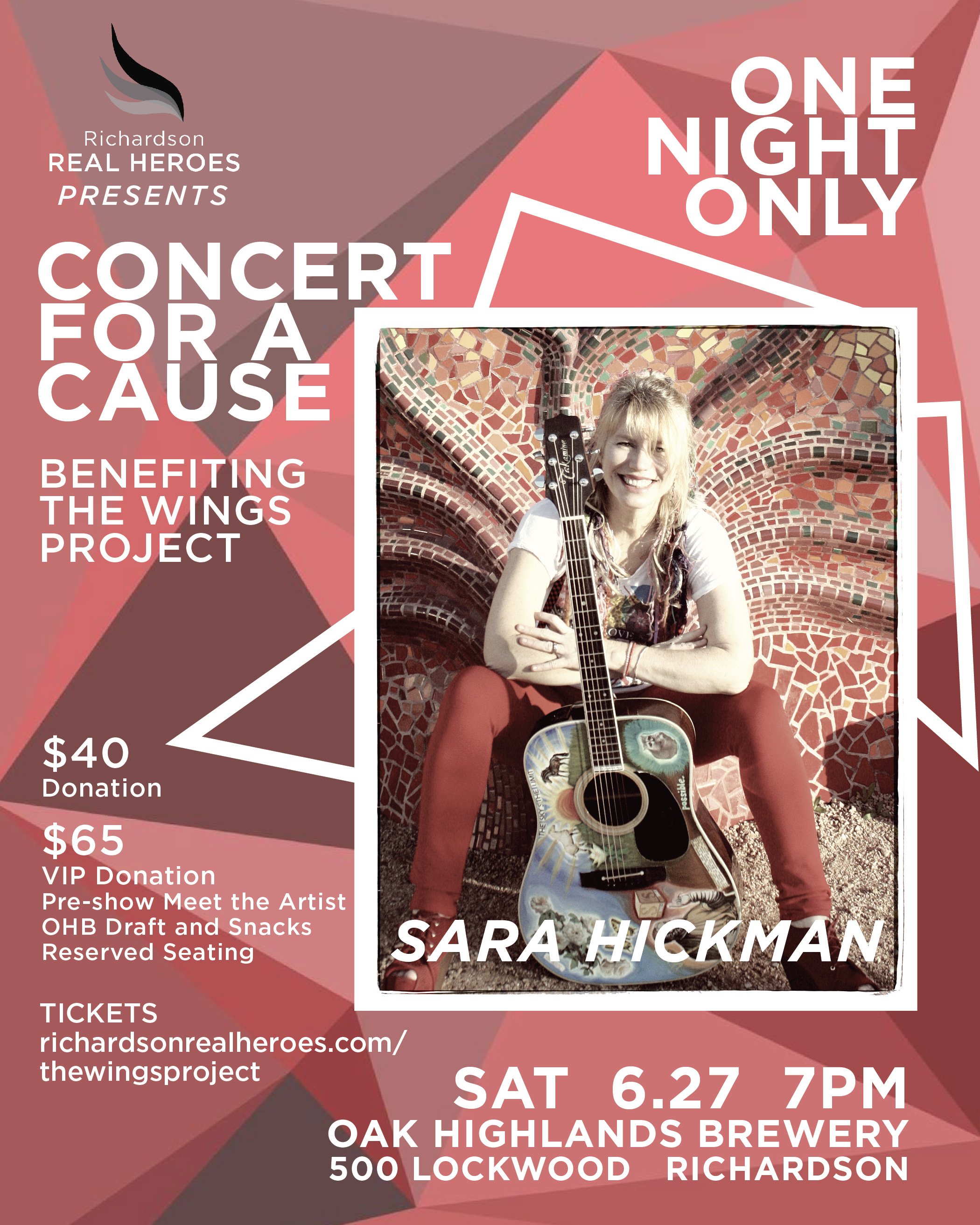 Sara Hickman Benefit Concert