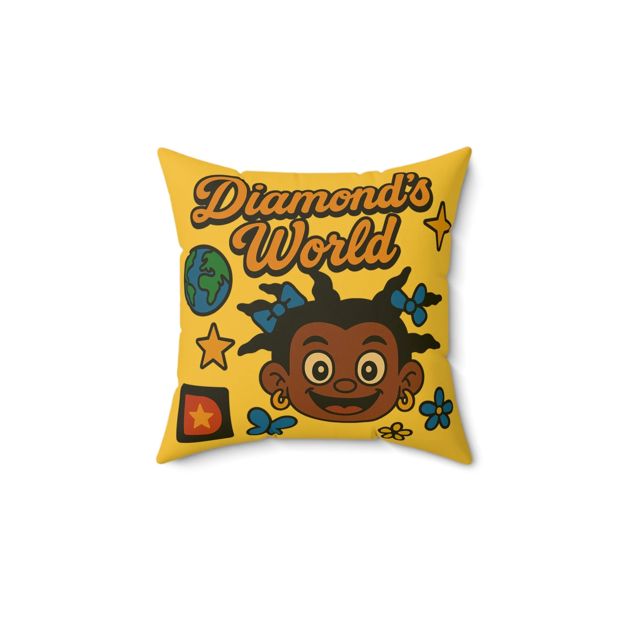 Diamond's World' Square Pillow