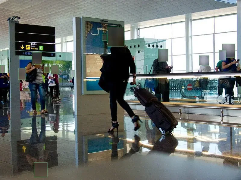 Airport checkpoint with video analytics
