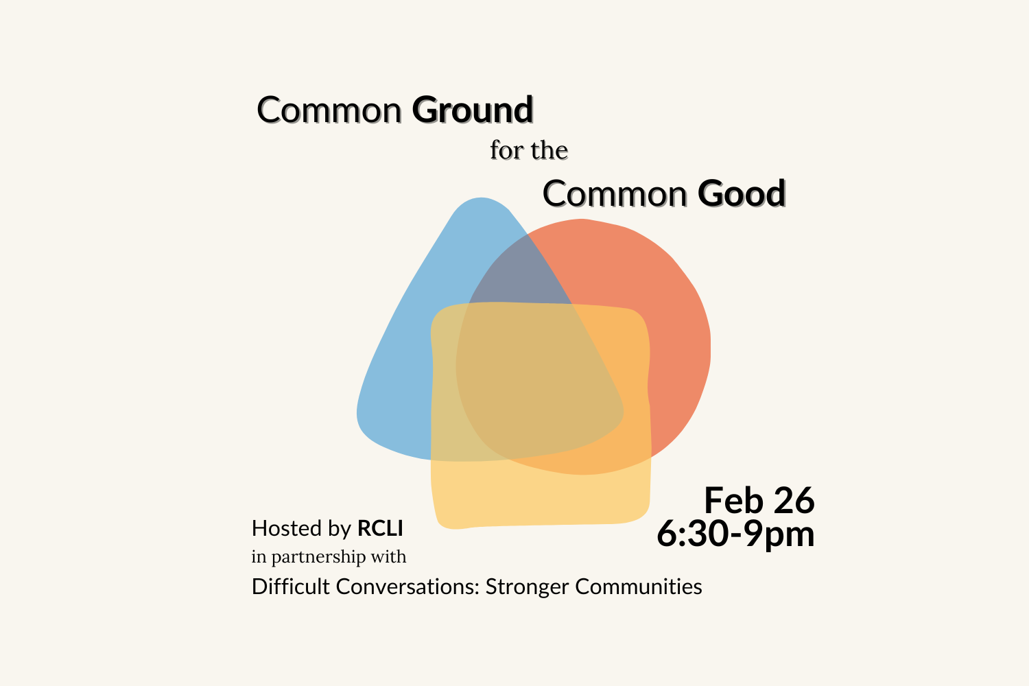 Common Ground for the Common Good