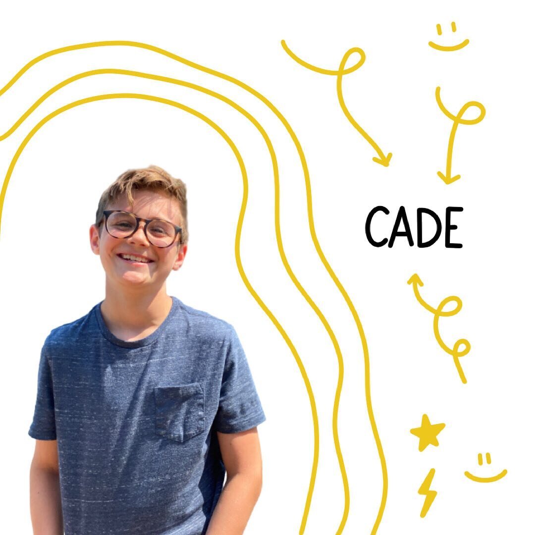 Meet the Creators! (More Q&amp;A fun in our stories!)
Name: Cade 👋
Age: 11
-
//Other than sticker illustration, what else do you enjoy doing?//
I like playing drums, swimming, woodworking, video games, and playing soccer with my brother.
-
//Tell us
