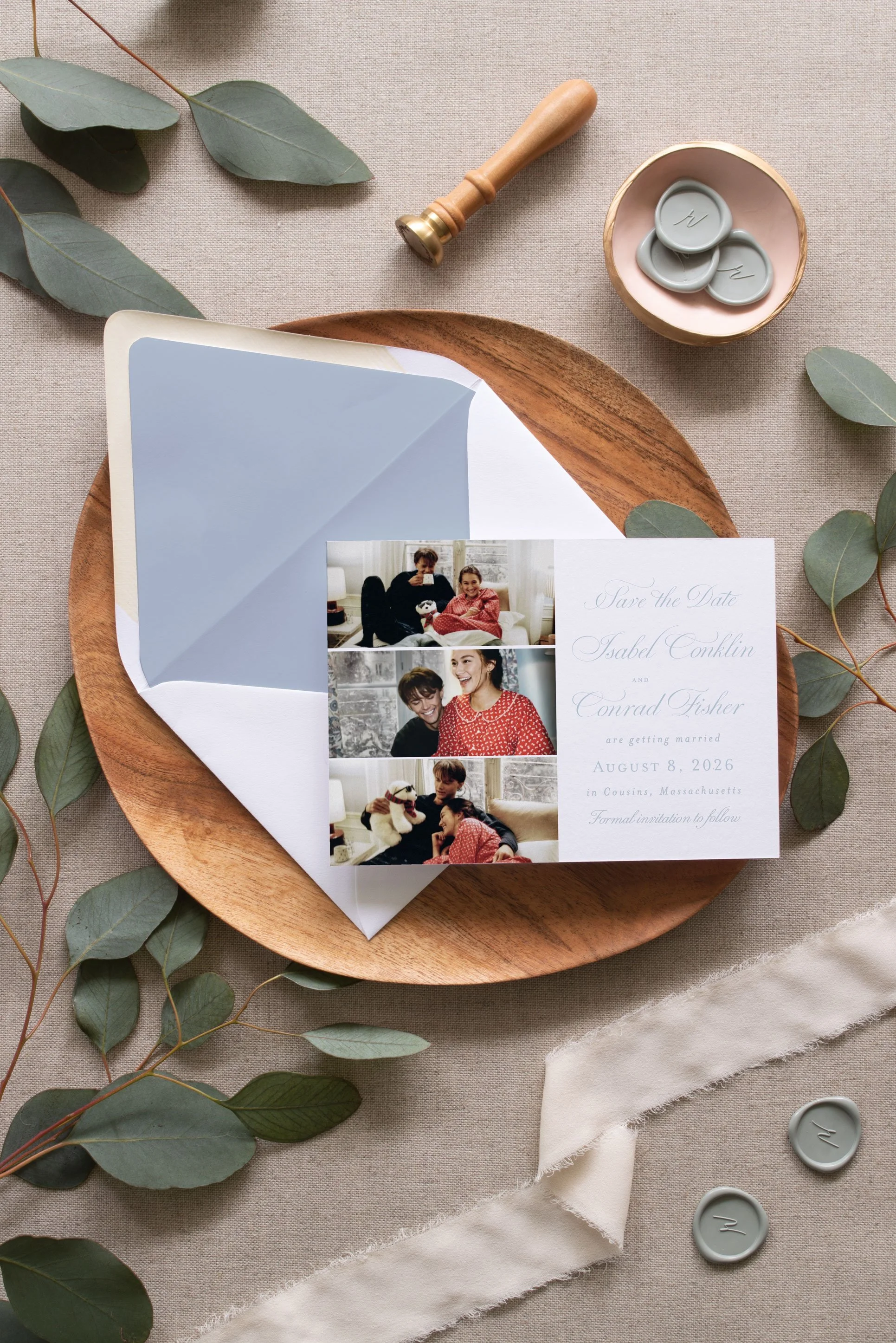 Beck Photo Save The Date with Envelope