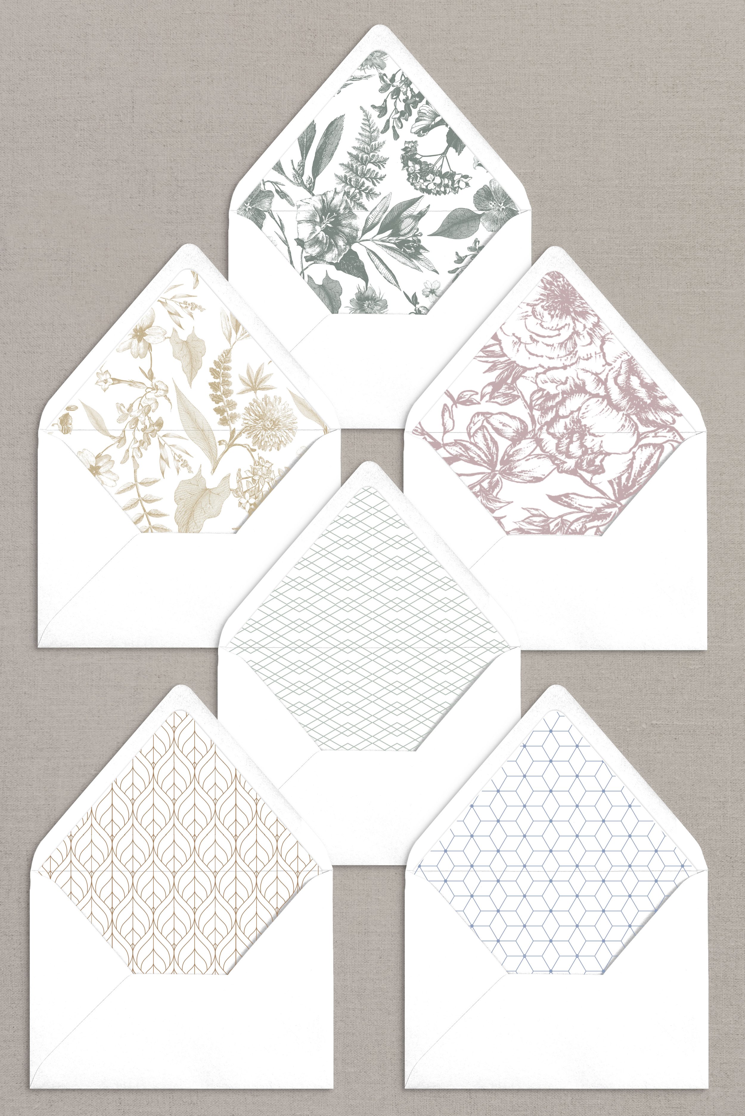 Pattern Envelope Liners