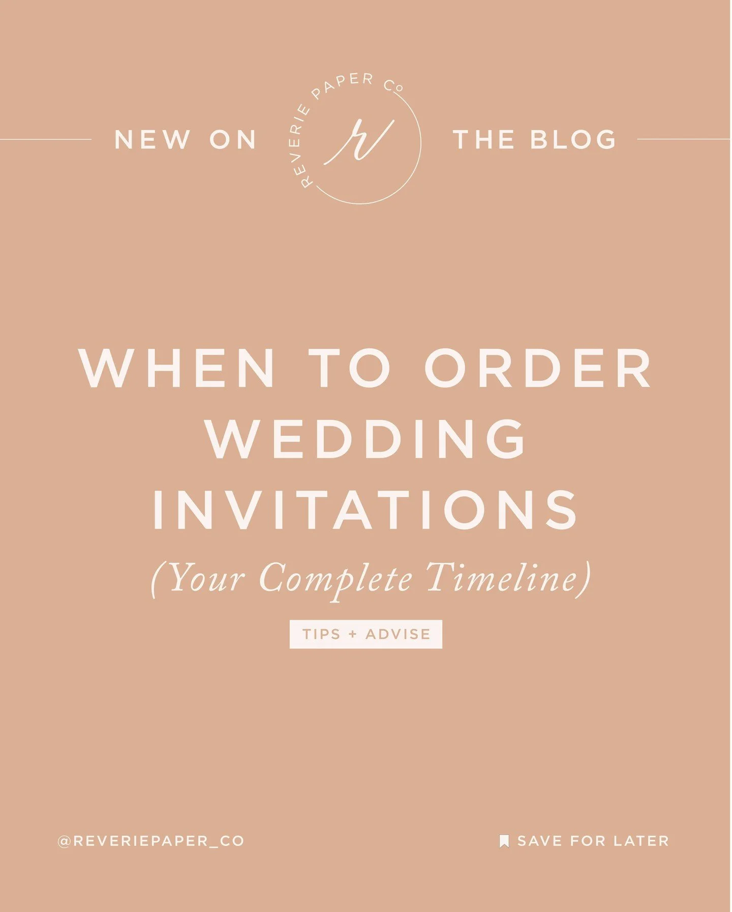 Wondering when to order your wedding invitations? You&rsquo;re not alone&mdash;and you&rsquo;re not too early! ⏳⁣
⁣
From save the dates to invitation mail-out dates, timing is everything when it comes to wedding stationery (especially if you're dream