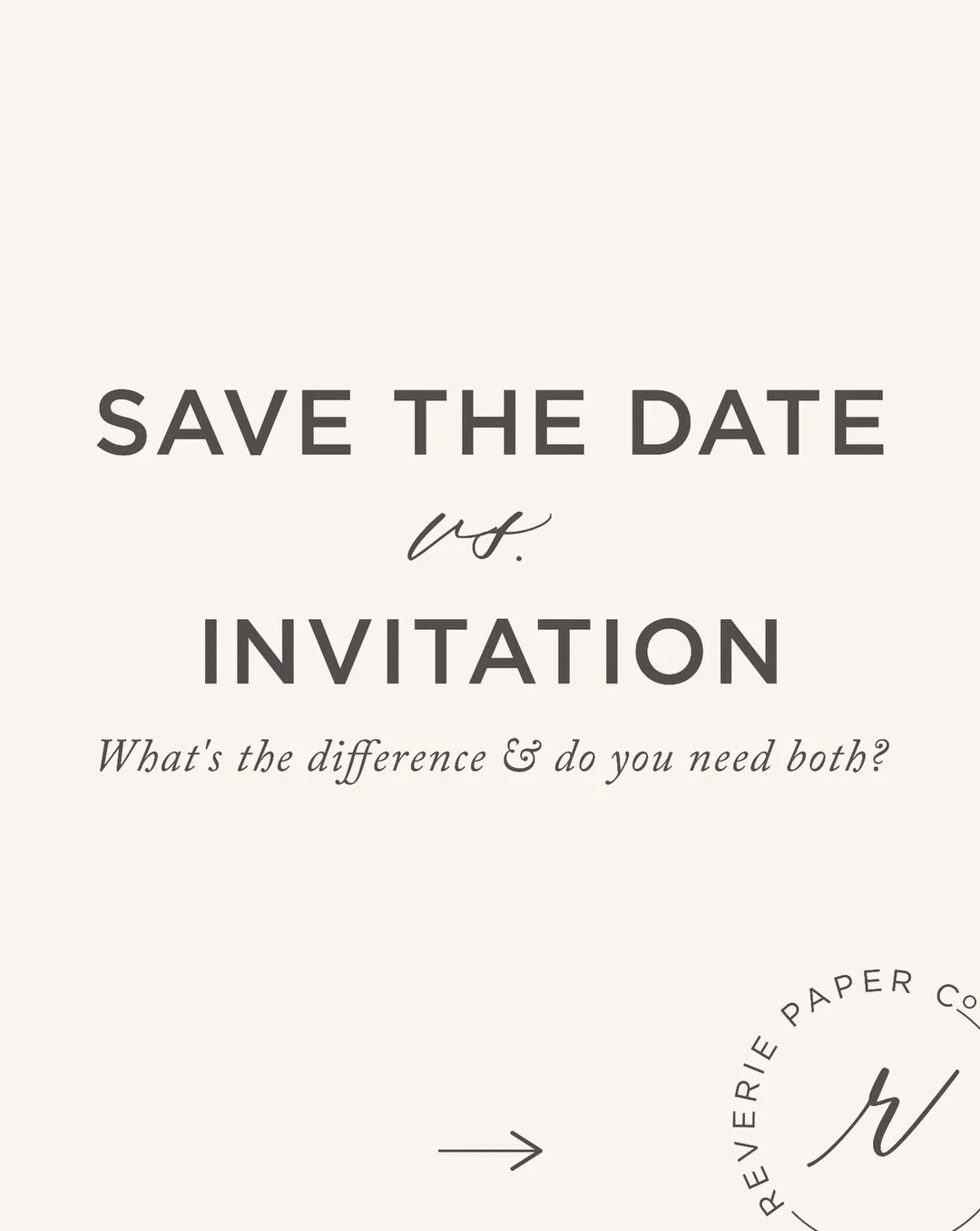 Save the dates and invitations often get lumped together, but they serve two very different purposes.

Think of your save the date as the &ldquo;heads up&rdquo; and your invitation as the official details. Knowing when to send each can help your gues
