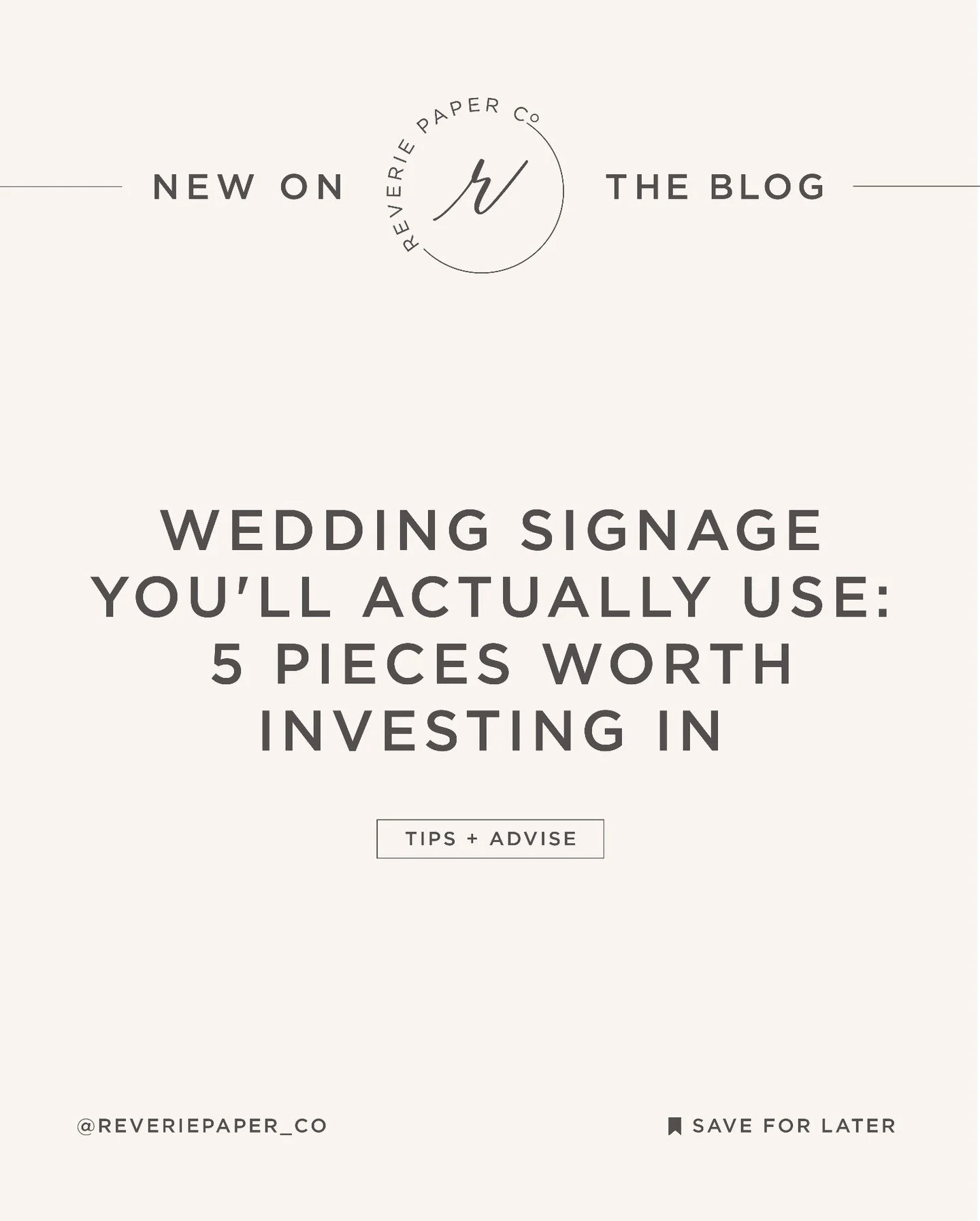 Wedding signage isn't just about making your reception look beautiful, it's about creating a seamless experience for your guests.

The best signs answer questions before they're asked, keep cocktail hour moving, help guests find their seats, and tie 