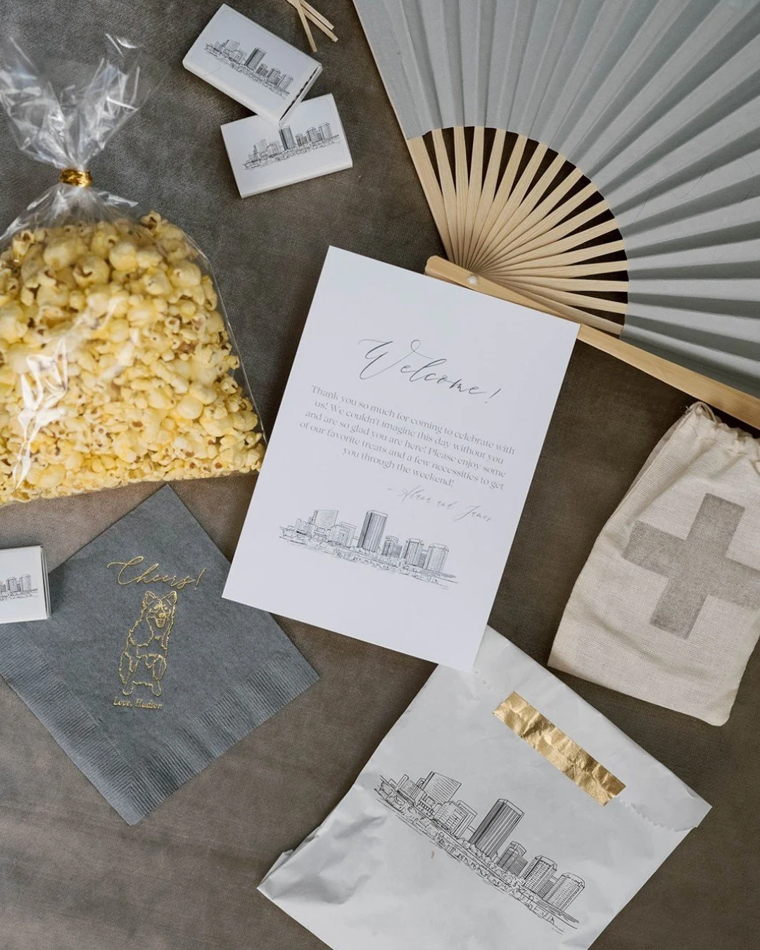 Happy 804 Day to the city we call home. 🖤

One of our favorite ways to make a wedding feel personal is by weaving meaningful places into the design. For this Richmond celebration, we brought the city's skyline to life on custom matchboxes and the fr
