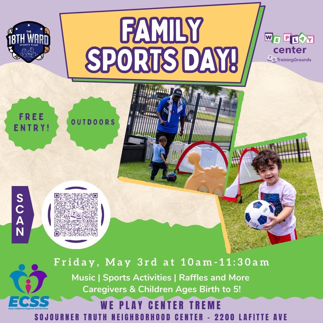 Join us on May 3rd for our Family Sports Day in partnership with @the18thward!!

This is a day you don't want to miss! Come and get active with us and enjoy the music, sports, raffles and more!!

You can Register by clicking the link in the bio.