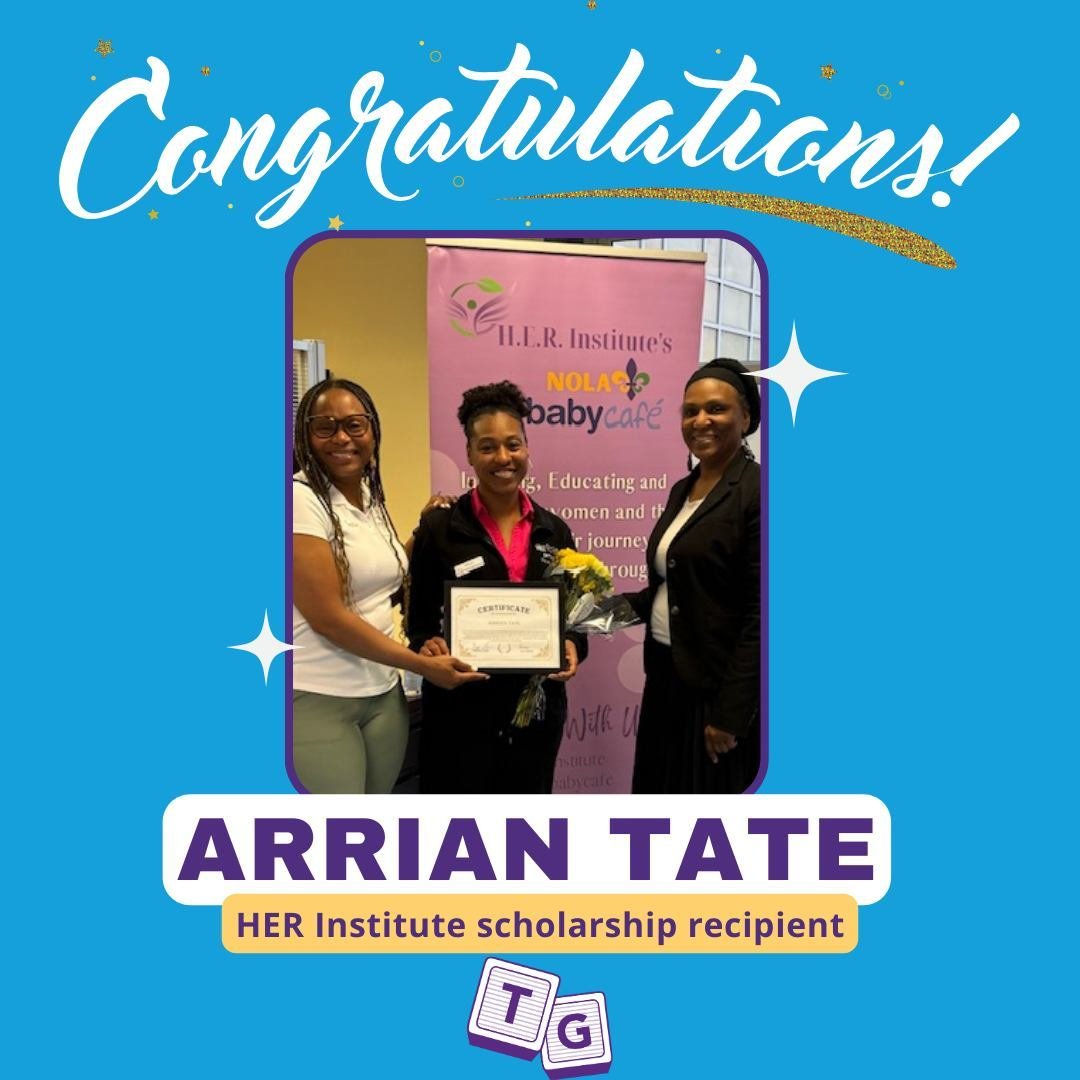 Congratulations to our Parenting Educator, Arrian Tate for receiving a scholarship from HER Institute to become a certified breastfeeding consultant!!

@herinstitute @nolababycafe