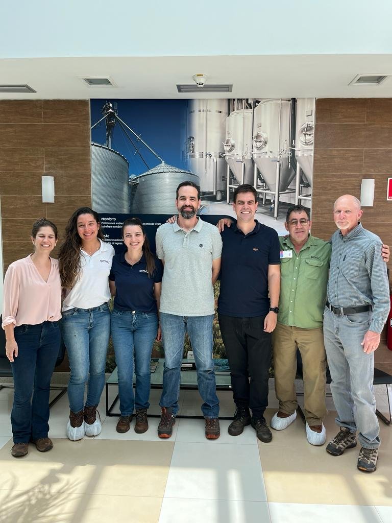 Group photo from Otávio's visit at Envu.