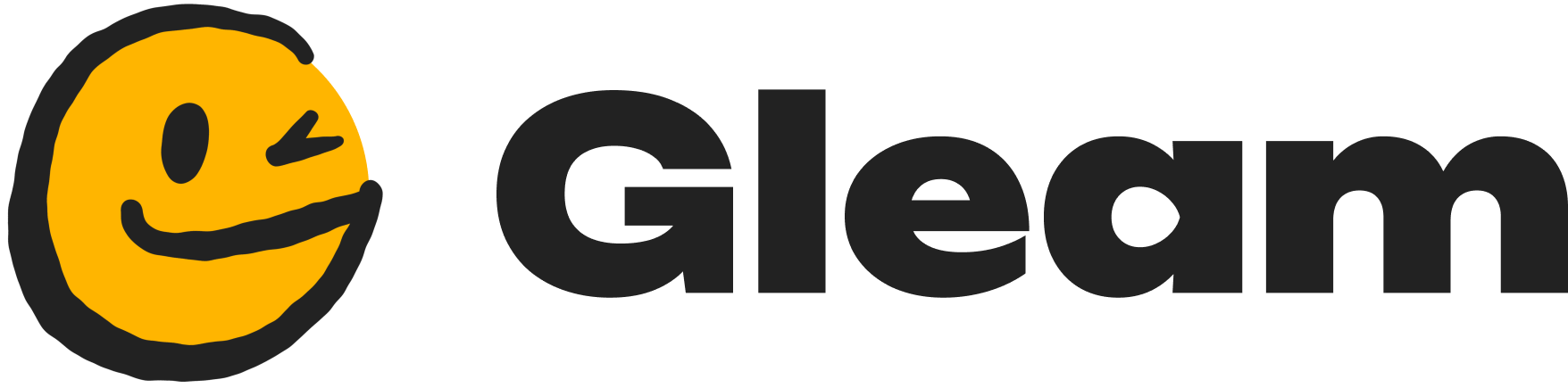 Gleam lockup horizontal, black black & beam.png