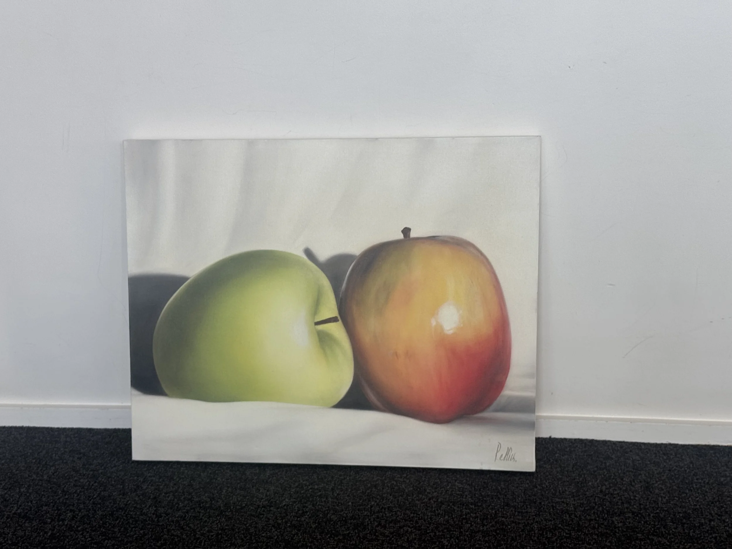 Oil on Canvas - Still Life, “Green Apple and Jazz Apple” (24” X 30”) 