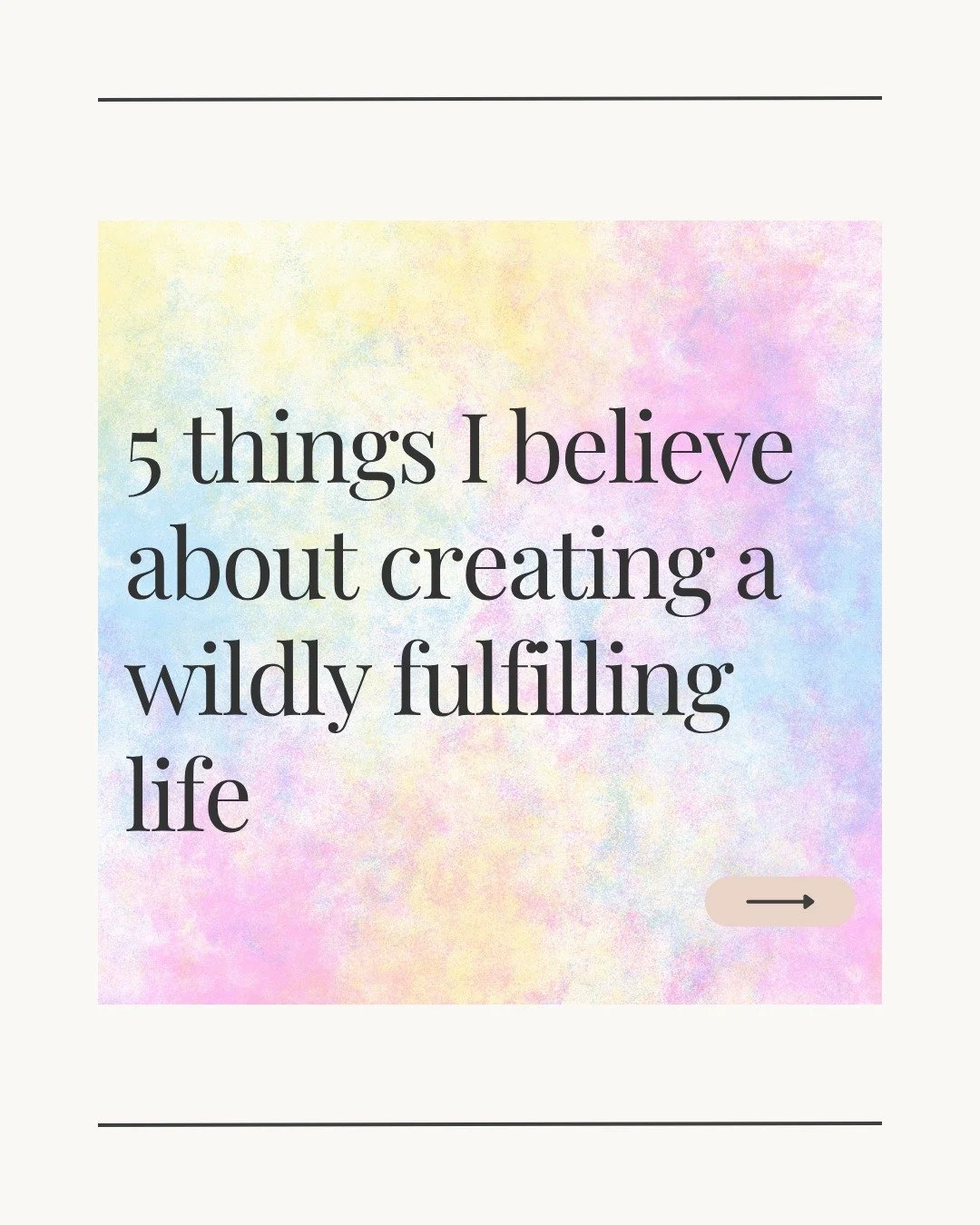 What does it actually mean to create a wildly fulfilling life?

For me, it doesn't mean finding the perfect job, relationship, home, or five-year plan.

It means learning to listen to yourself. Trusting what you hear. Making authentic choices. And th