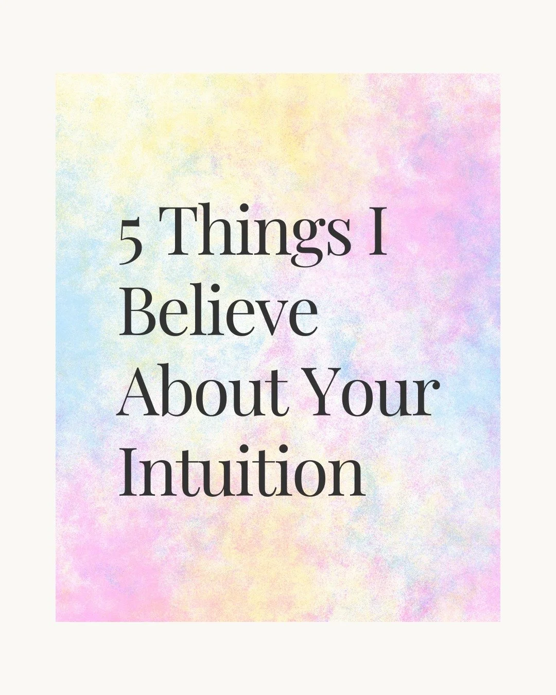 So much of creating a life that feels like yours comes down to one thing: learning to listen to your intuition.

Not the loud, dramatic, certain version we sometimes expect. The quiet one. The one that shows up when you slow down and stop trying to f