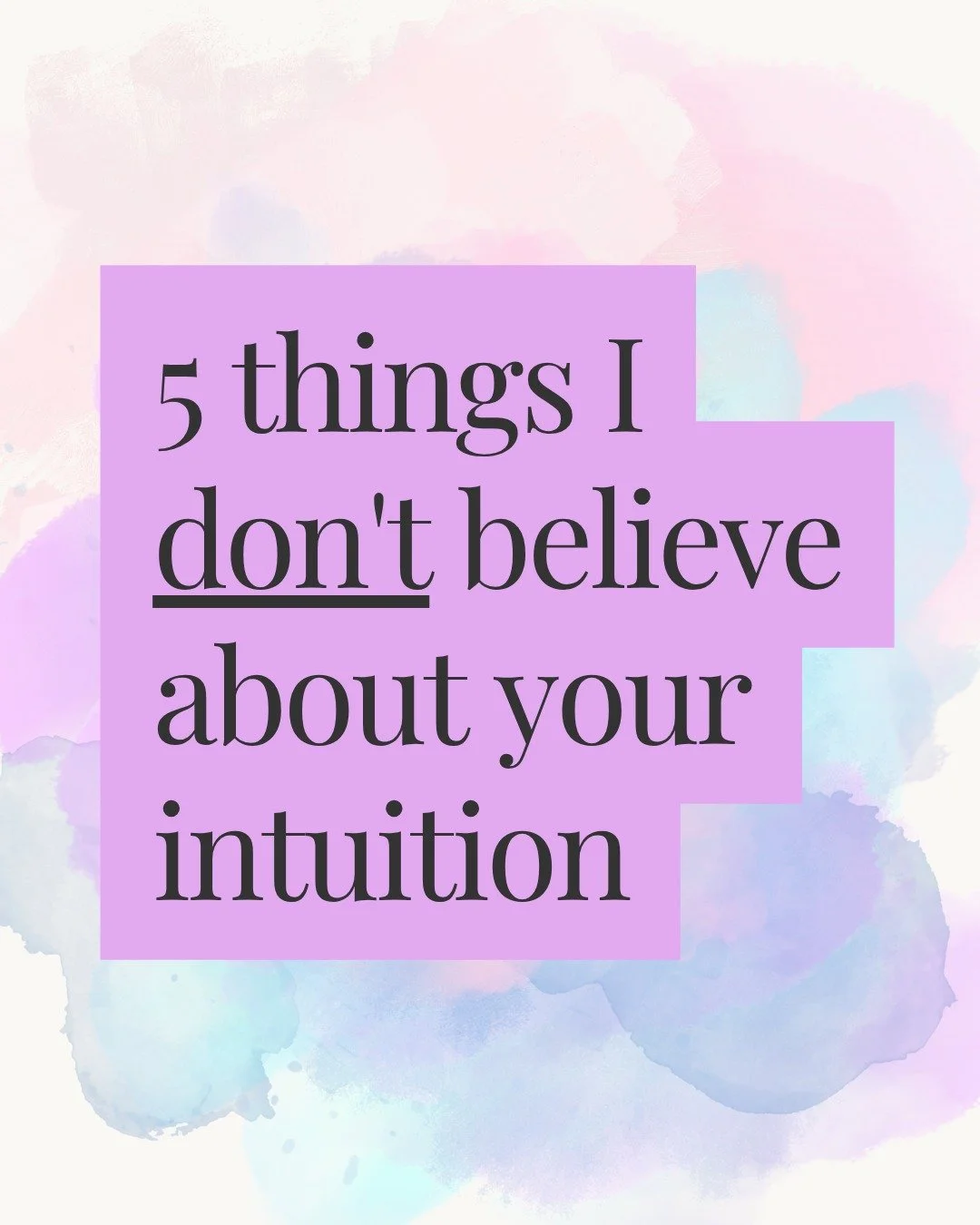 I think a lot of us were taught that intuition should feel dramatic, certain, and obvious.

But most of the time, mine doesn't.

It's usually subtle. It shows up when I slow down, get quiet, and stop trying to force an answer.

And you don't need to 