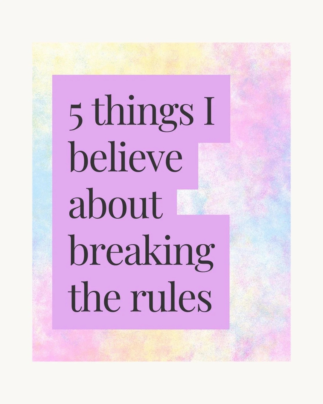 Somewhere along the way, most of us absorbed a set of rules we never actually chose. About what's safe. What's good. What's allowed.

Some of those rules were true and worth keeping. Others were just said with enough authority that we believed them a