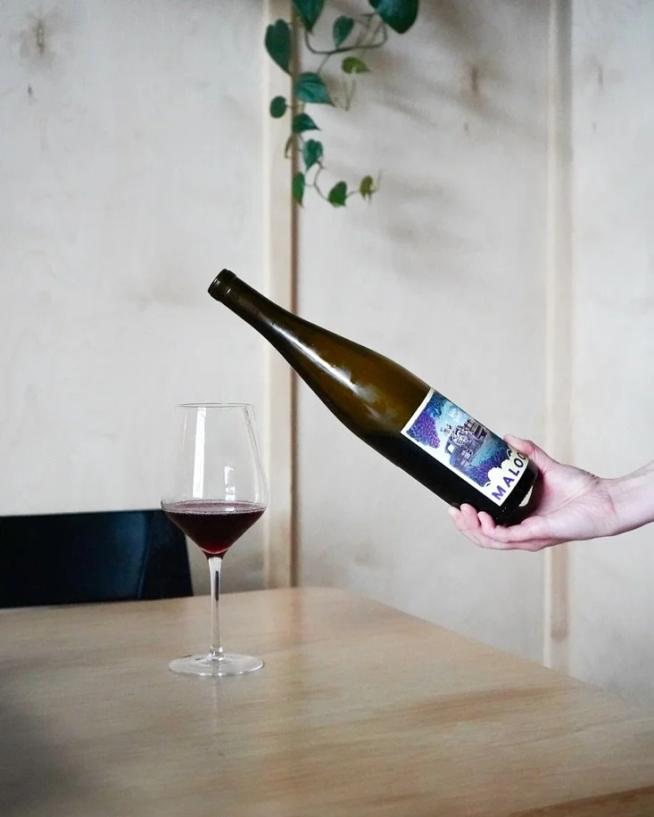 Wax on Wax Soif by Maloof Wines is earthy and smooth, full of blue fruits and white pepper. Co-fermentation of Rhone varieties: Grenache Noir, Syrah, and Viognier. This makes it the perfect pairing for this seasons pasta course, marrying deliciously 