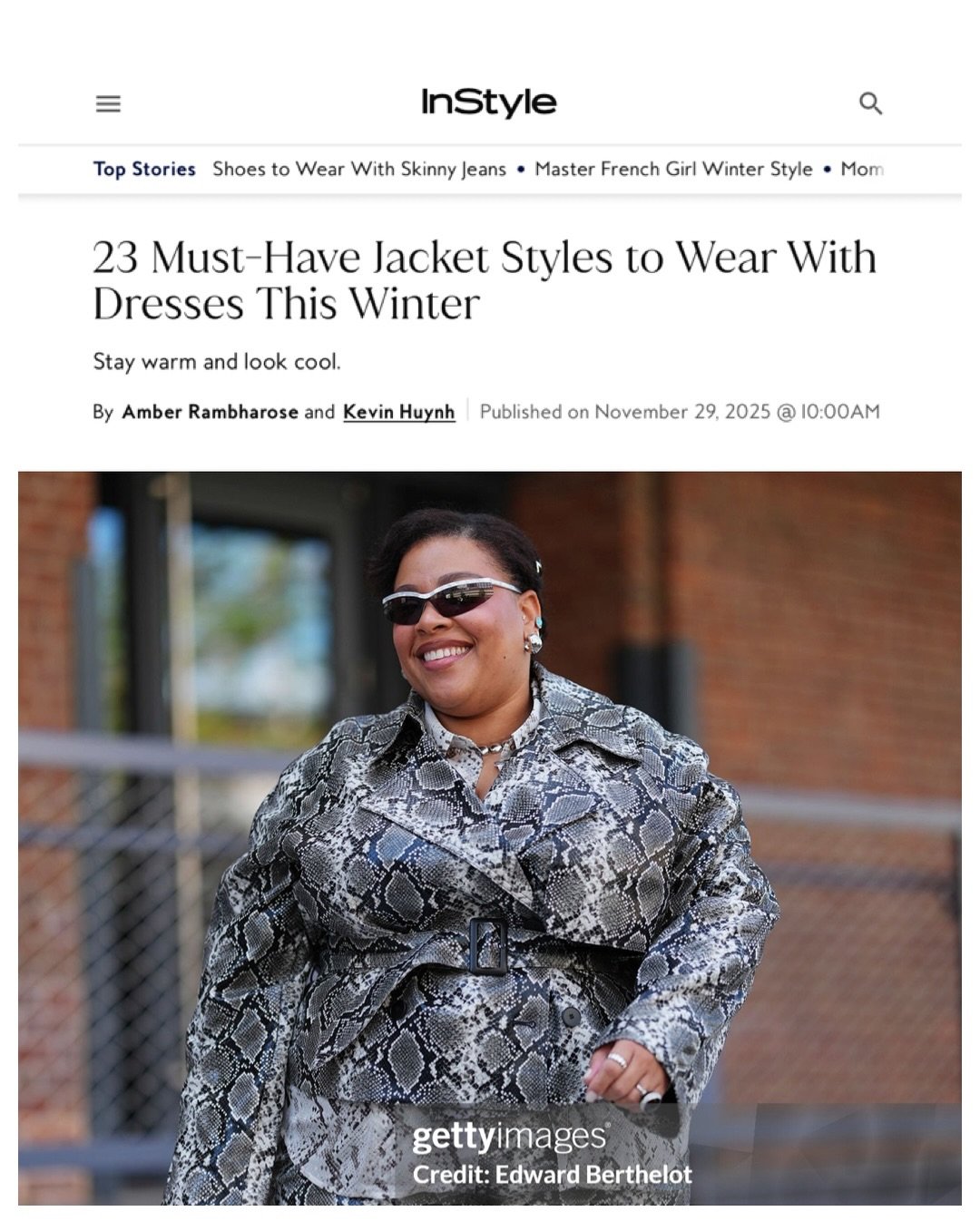 Thanks for the feature @instylemagazine 
&ldquo;23 Must-Have Jacket Styles to Wear With Dresses This Winter&rdquo;
Stay warm and look cool.

By Amber Rambharose  and Kevin Huynh  @amberdeexterous @kevinphuynh 
📸 @edward.berthelot 

https://www.insty