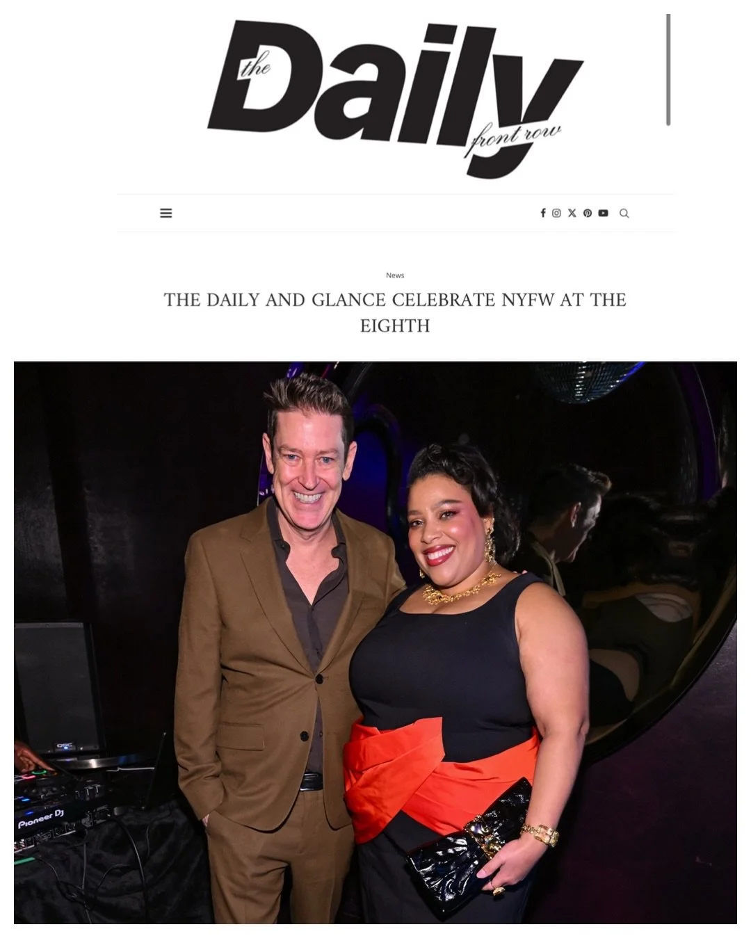 THE DAILY AND GLANCE CELEBRATE NYFW AT THE EIGHTH
written by @charlesemanning 

&ldquo;The  @dailyfrontrow bid adieu to yet another New York Fashion Week with an intimate dinner last night at @theeighthnyc in partnership with @glanceinspires &ldquo;
