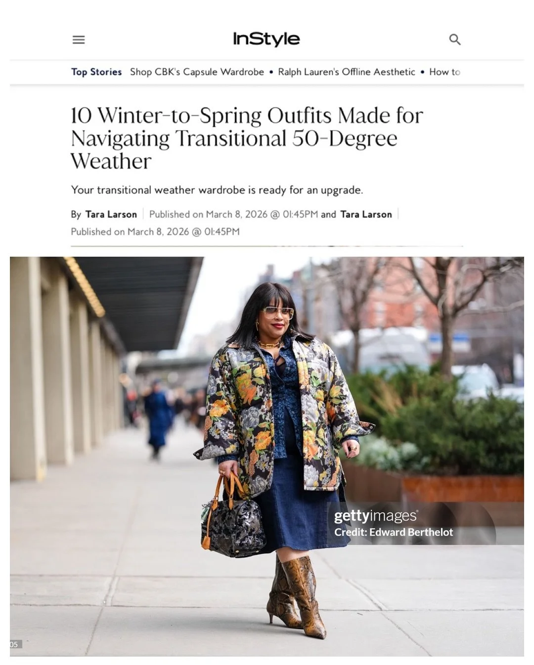 10 Winter-to-Spring Outfits Made for Navigating Transitional 50-Degree Weather

Your transitional weather wardrobe is ready for an upgrade.

Thanks for the feature @instylemagazine x @taralarson13 

📸 @daniel_edward_photography @edward.berthelot 

h