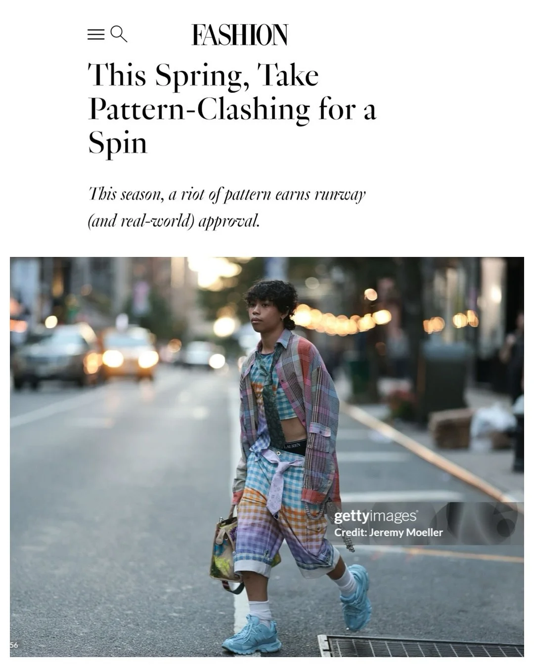 @alvieri featured in @fashioncanada 
This Spring, Take Pattern-Clashing for a Spin

This season, a riot of pattern earns runway (and real-world) approval.
📸 @jeremy.moeller 

https://fashionmagazine.com/style/pattern-clashing-trend/
