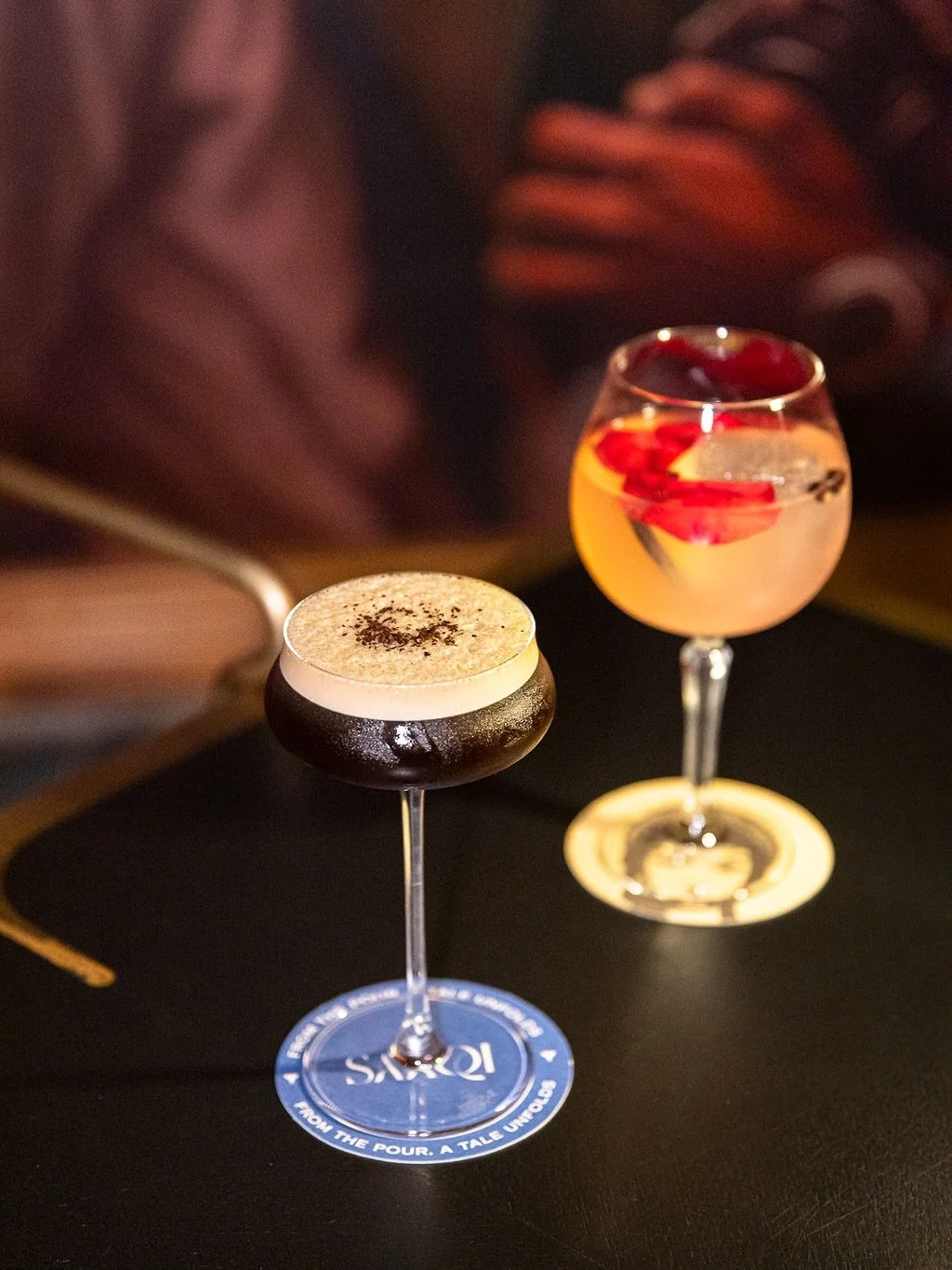 Step into @saaqinyc the striking new subterranean cocktail destination from the team behind @musaafernyc in TriBeCa. Hidden beneath 133 Duane Street, the newly opened concept beautifully blends Indian storytelling, art, culture, and mixology into one