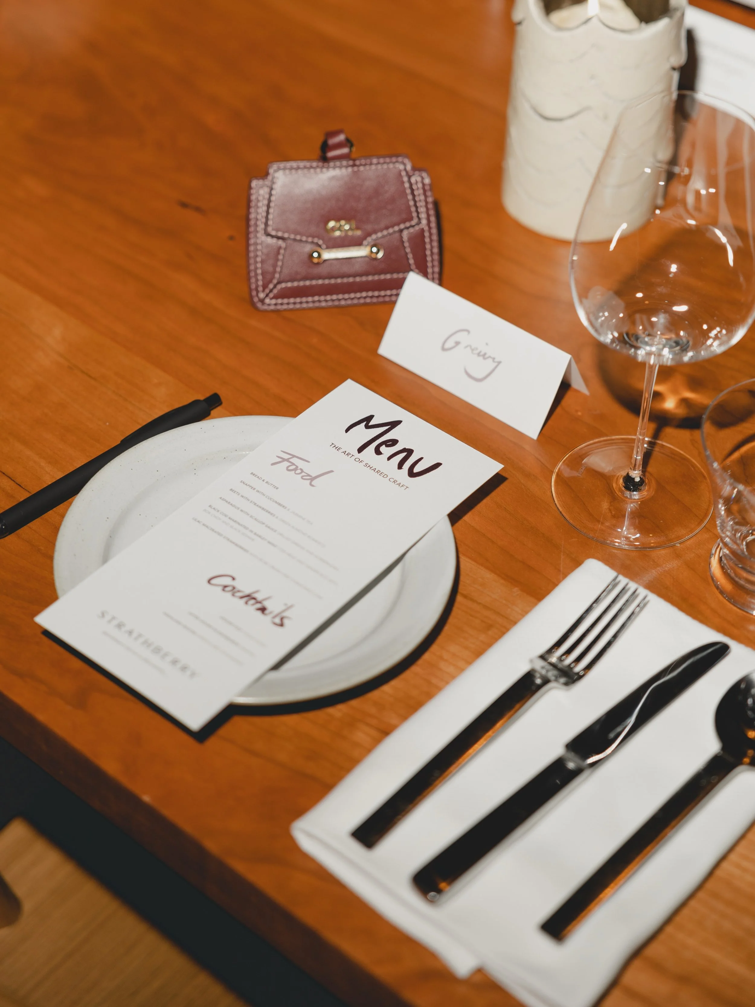 An elegant evening in NYC with my @strathberry family￼, celebrating beautiful craftsmanship, timeless handbags, and the heritage behind one of luxury fashion&rsquo;s most recognizable quietly elegant accessories. Designed in Edinburgh and handcrafted
