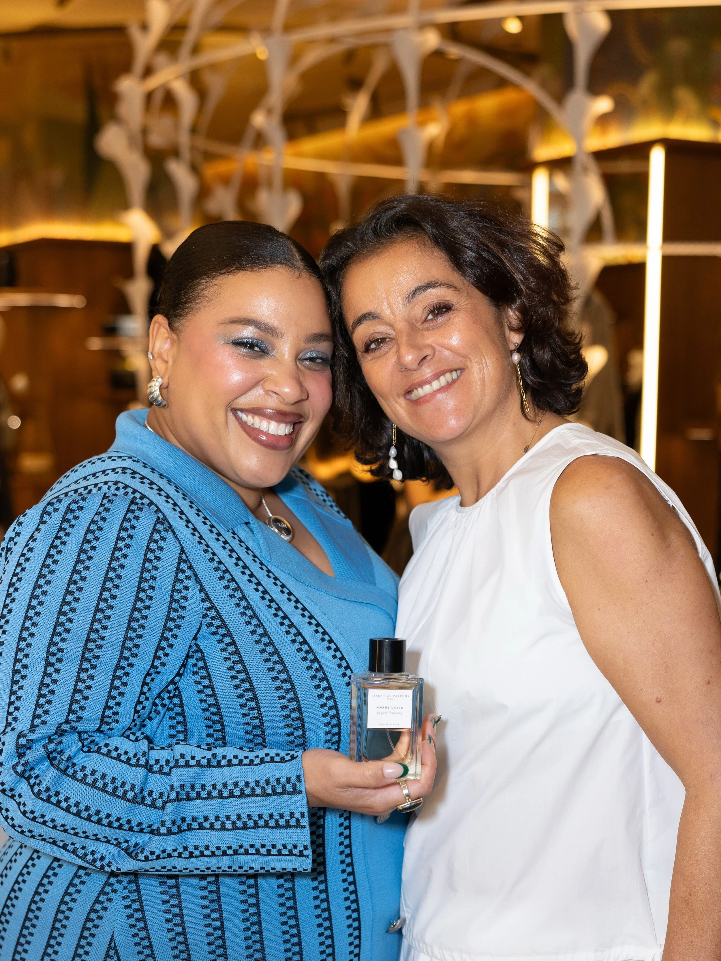 A beautiful morning at Printemps with Essential Parfums and founder G&eacute;raldine Archambault, celebrating the house&rsquo;s latest creation, Ambre Latte, composed by renowned master perfumer Jordi Fern&aacute;ndez. 🤎

A delicious new chapter for