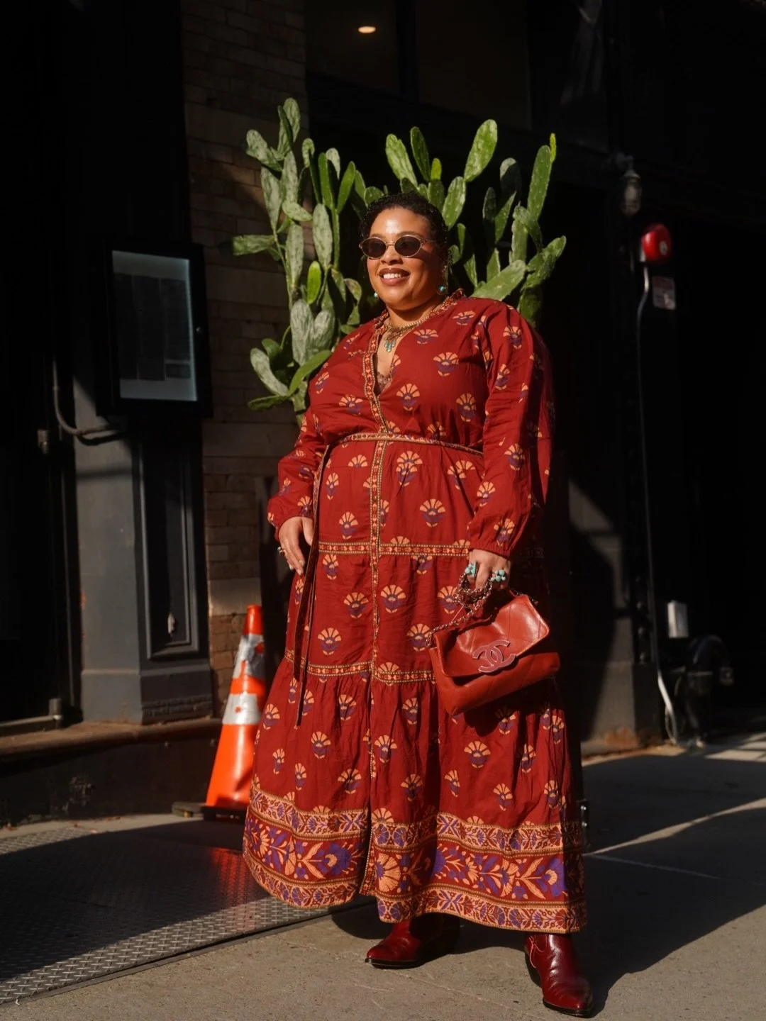 Autumn colors inspired by nature, with touches of turquoise jewelry to bring the palette to life and of course a statement western boot in a vibrant color this season. 

I am embracing earthy tones, unexpected pops of turquoise and bold accessories t