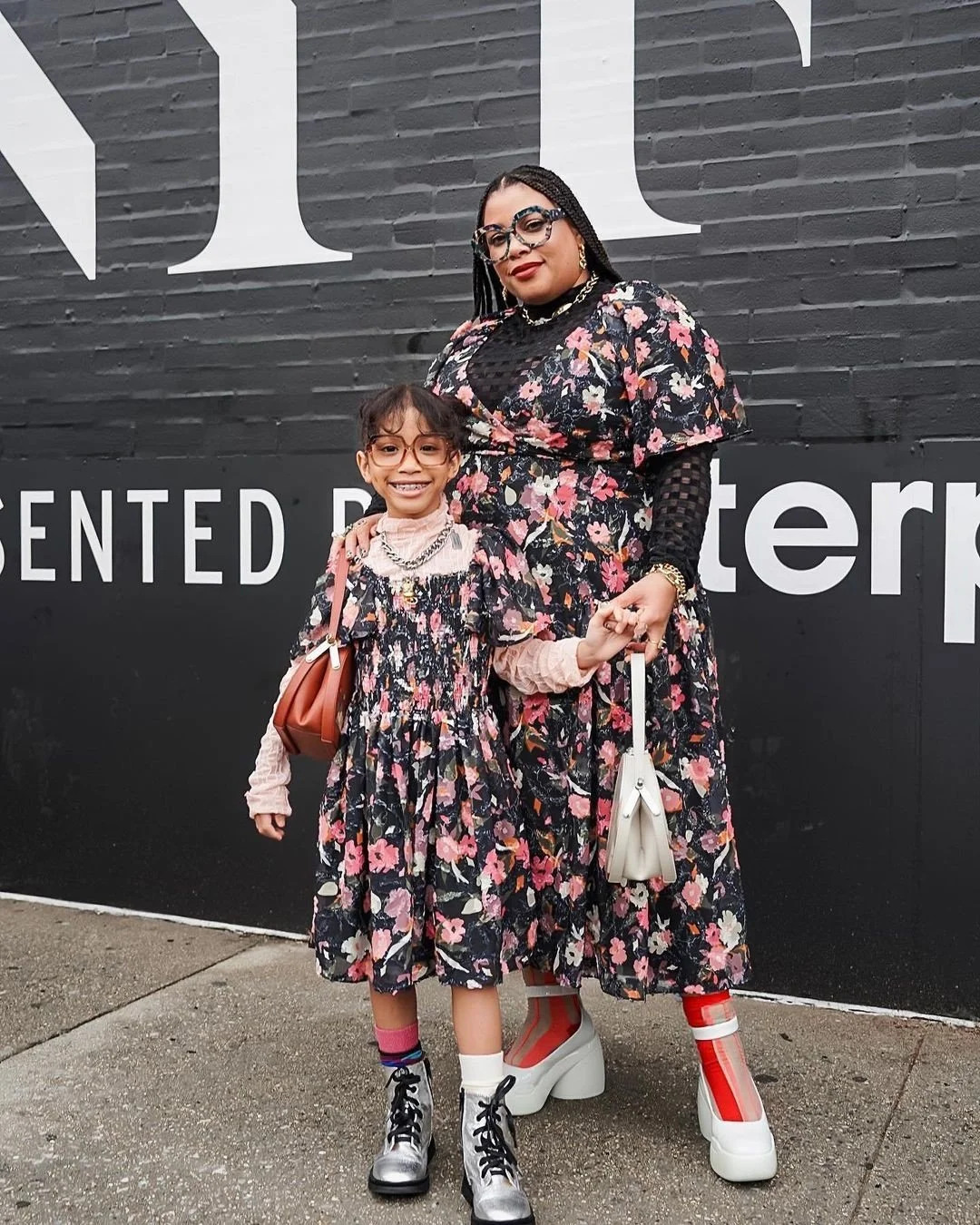 Greivy and her daughter at Fashion Week featured in HuffPost article about body inclusivity and representation in the fashion industry.