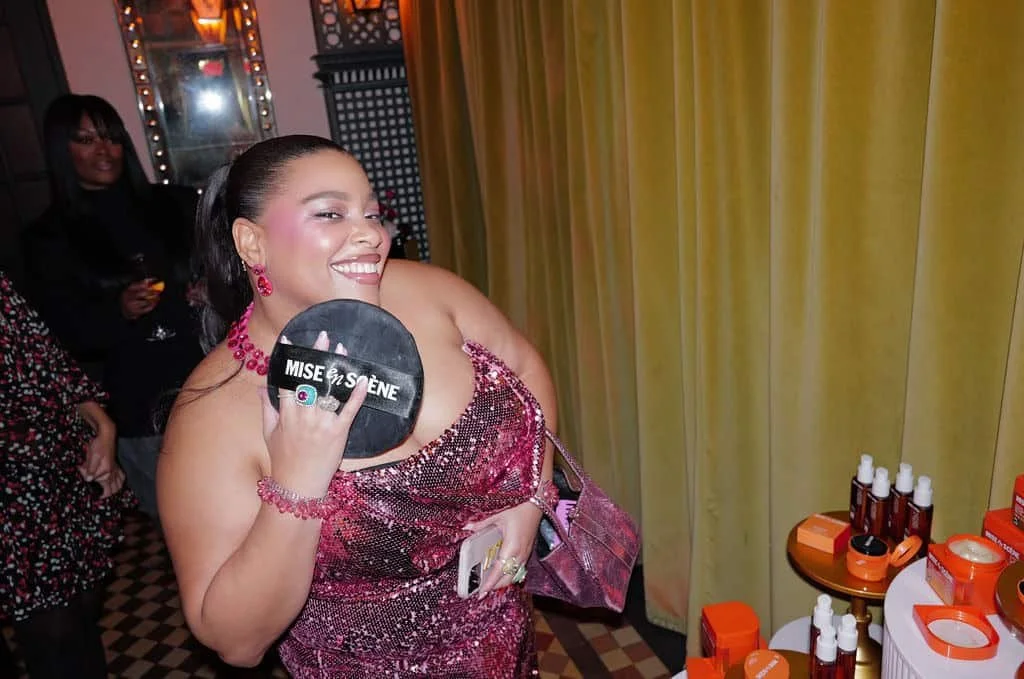 Greivy at Bollare Supper Club Series tastemaker dinner in NYC celebrating Mise En Scène beauty during a New York City influencer event.