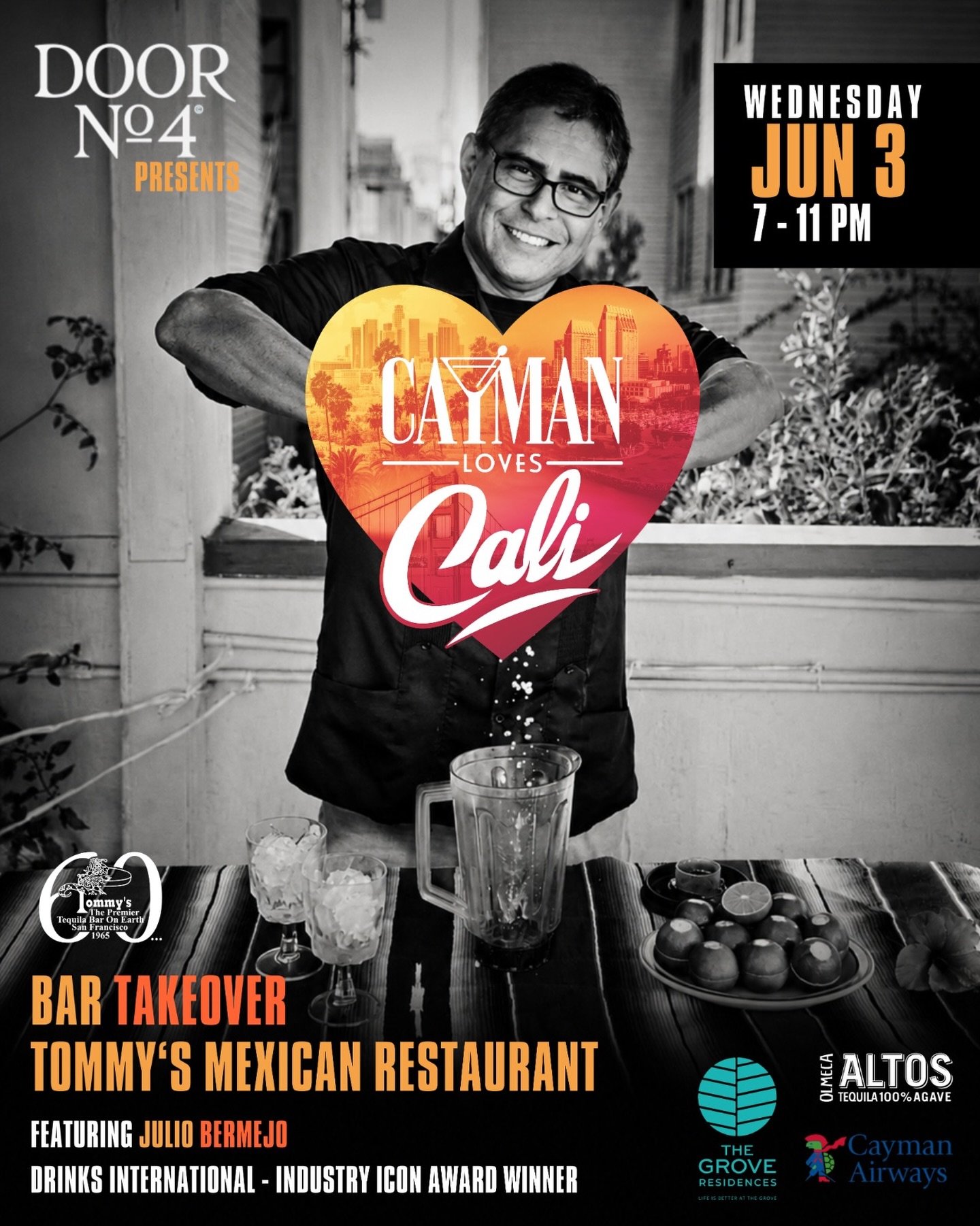 The final chapter of Cayman Loves Cali is here.

Tommy&rsquo;s Mexican Restaurant has been San Francisco&rsquo;s premier tequila bar since 1965. This Wednesday, Julio Bermejo, Drinks International Industry Icon Award winner and the man who put the To