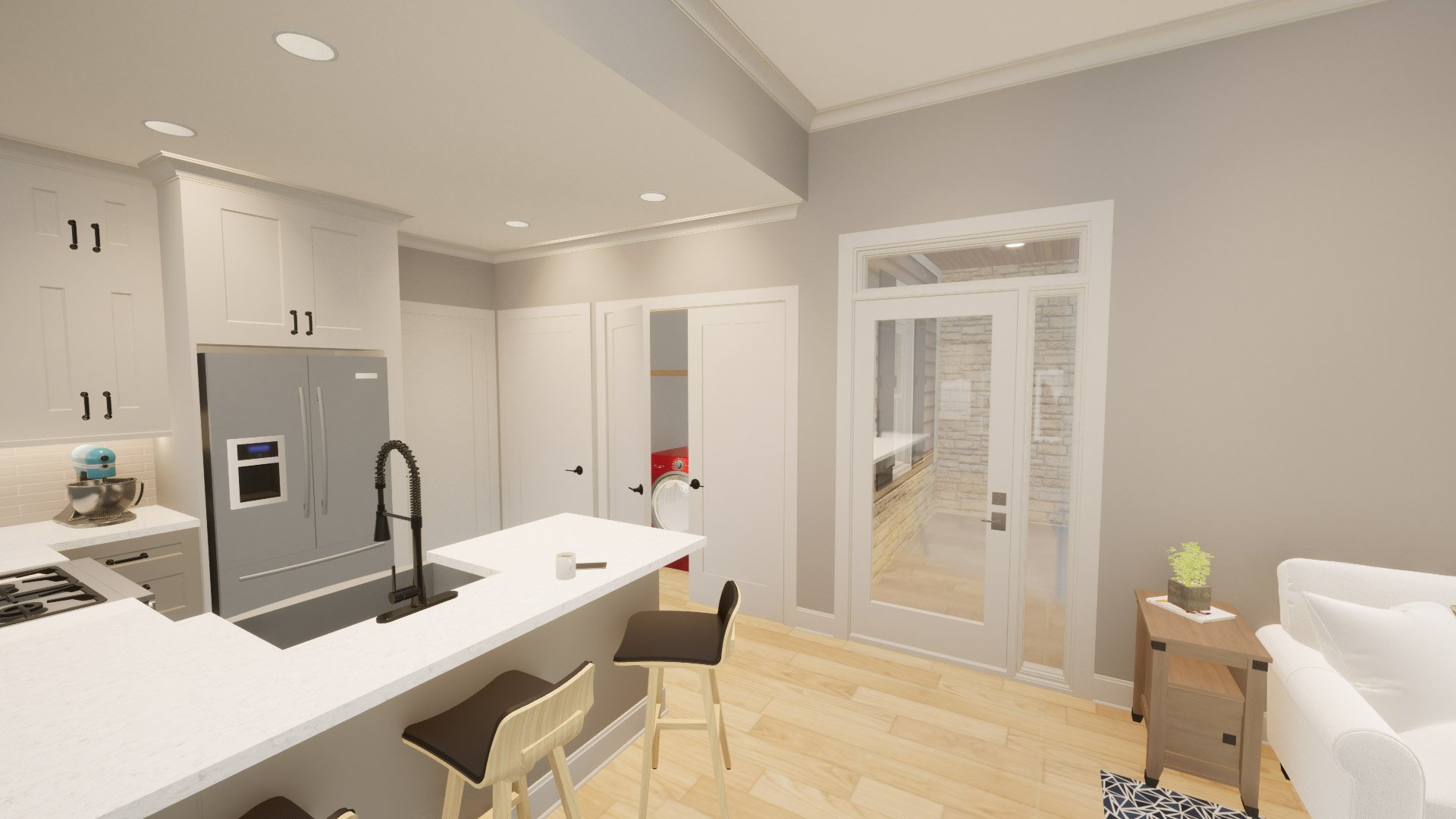 Williams Residence Addition and Remodel_Architectural Renderings - Interior_Kitchen & Living Room (3).jpg