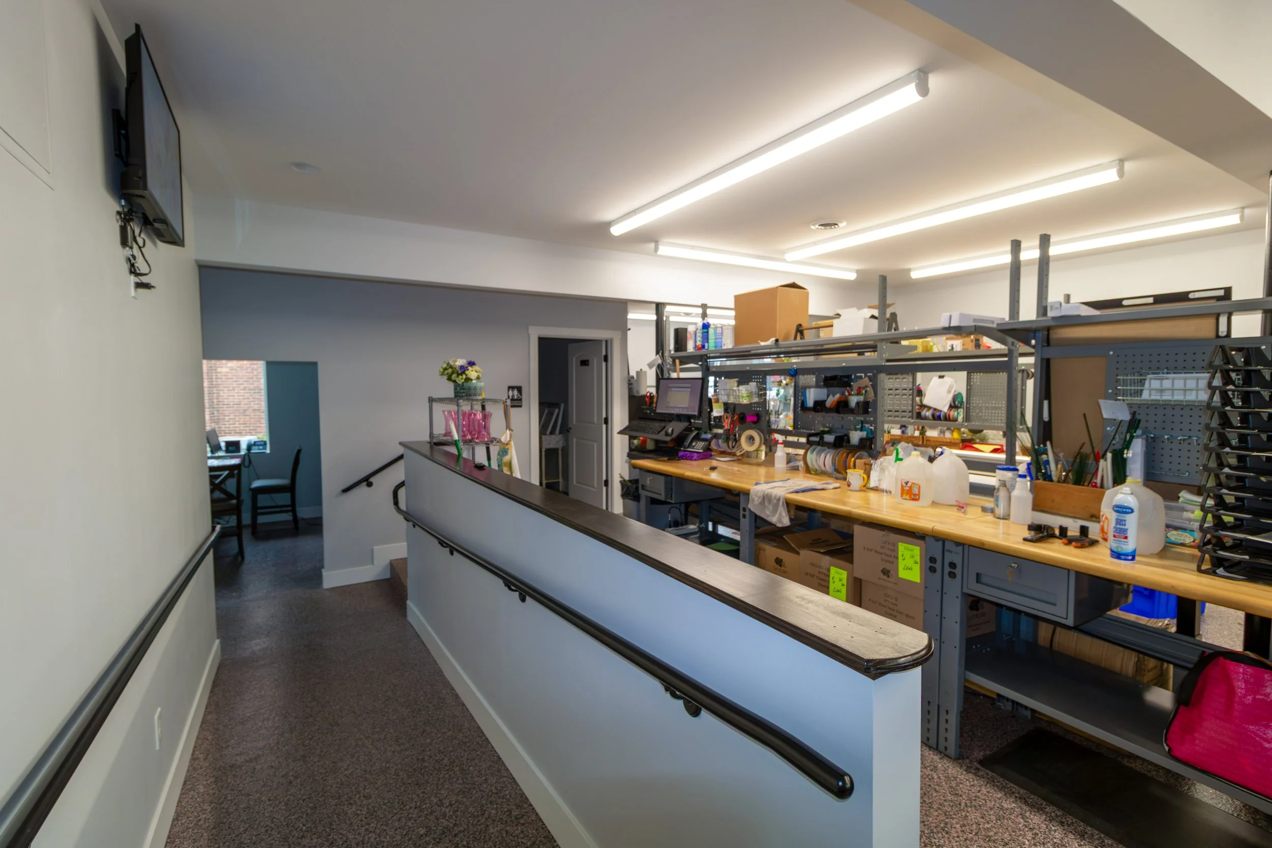 Lea's Floral Shop In East McKeesport PA Designed By David Stumpf Architecture_Finished Builidng Production Space.jpg