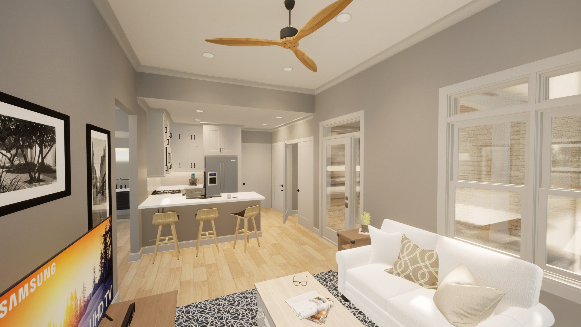 Williams Residence Addition and Remodel_Architectural Renderings - Interior_Kitchen & Living Room (2).jpg