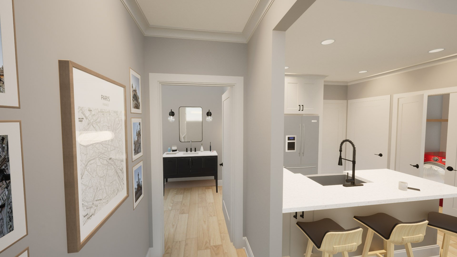 Williams Residence Addition and Remodel_Architectural Renderings - Interior_Hall.jpg