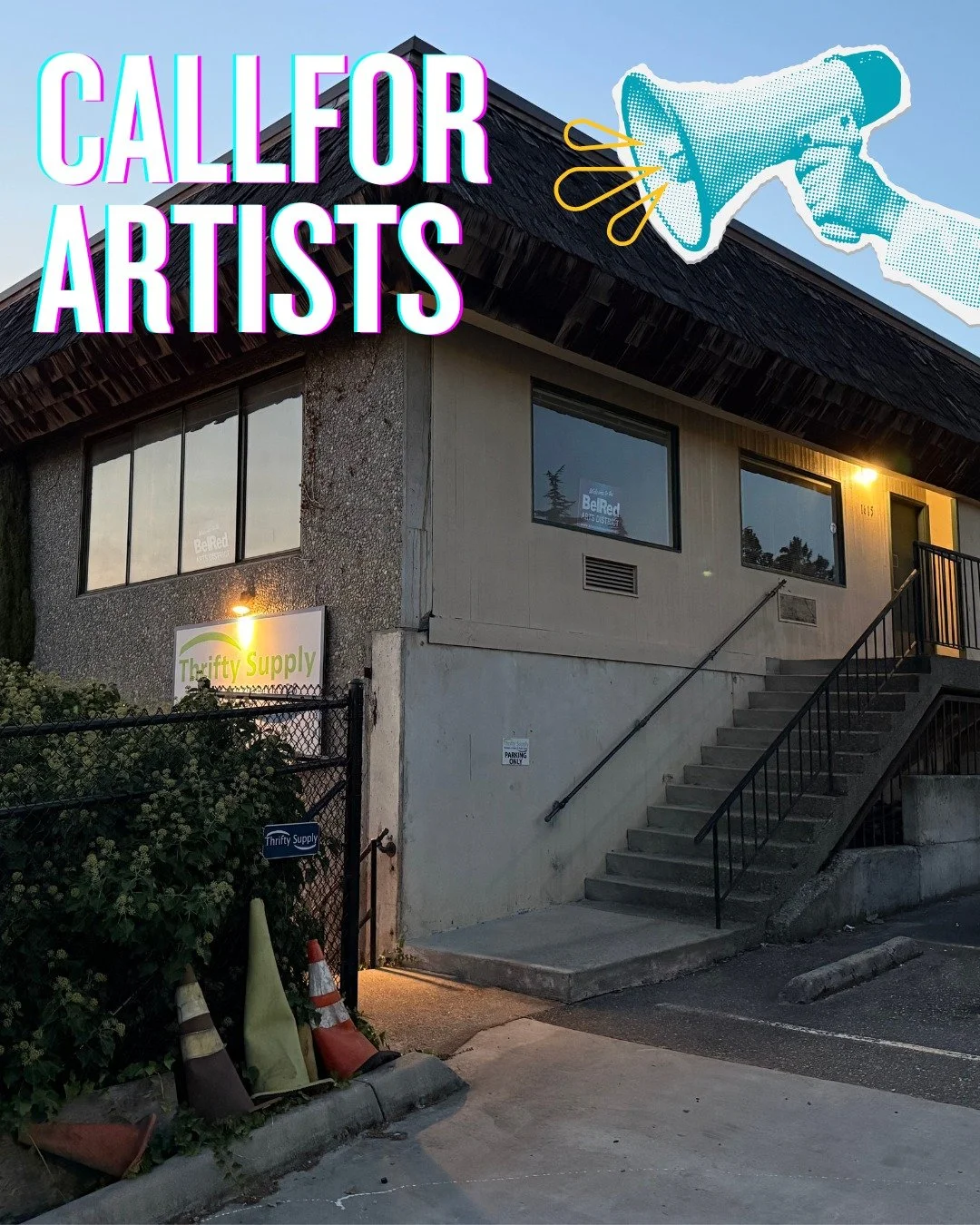 NEW ARTIST CALL!
Deadline: June 1, 2026 at 11:59 PM 

We're seeking one artist to add to BelRed's Public Art Program by designing and installing a large-scale artwork installation on the exterior masonry walls of the BelRed Arts Studio located at 161