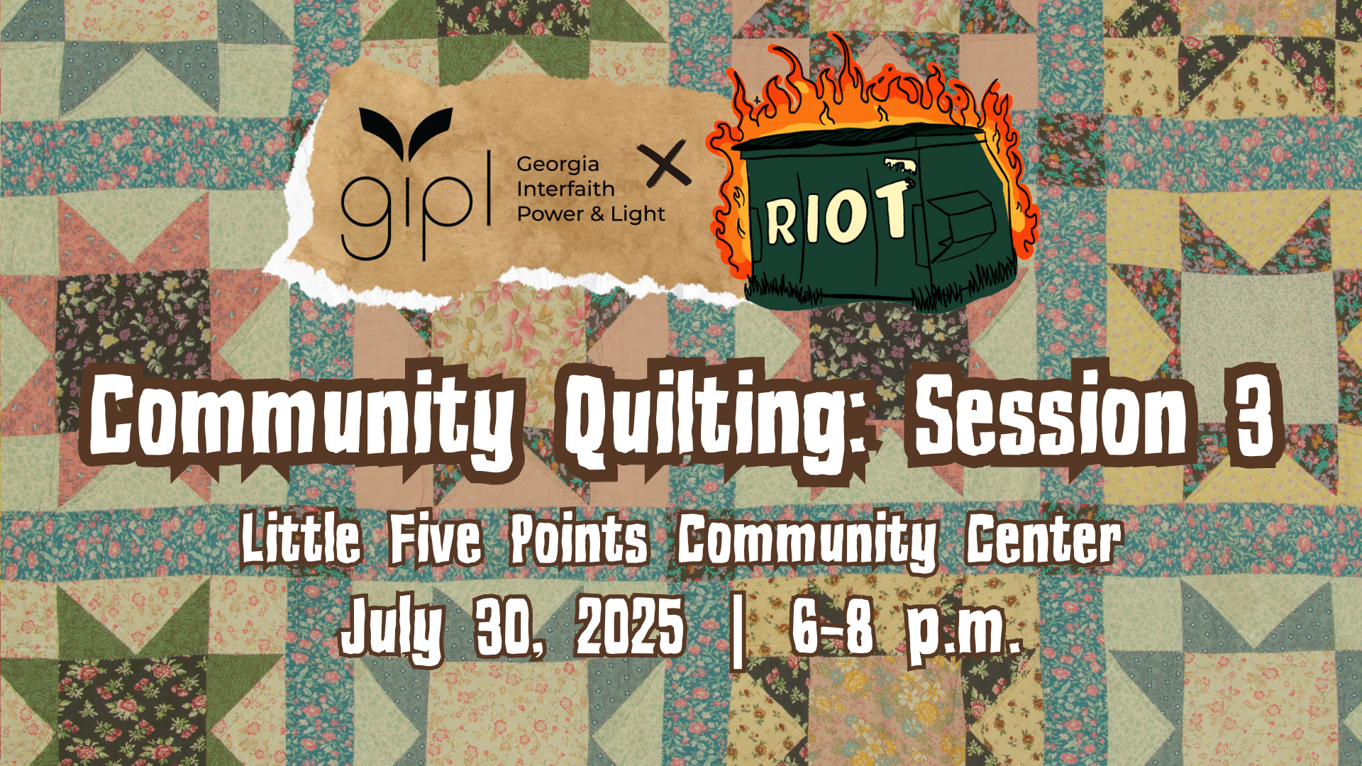 Community Quilting: Session 3