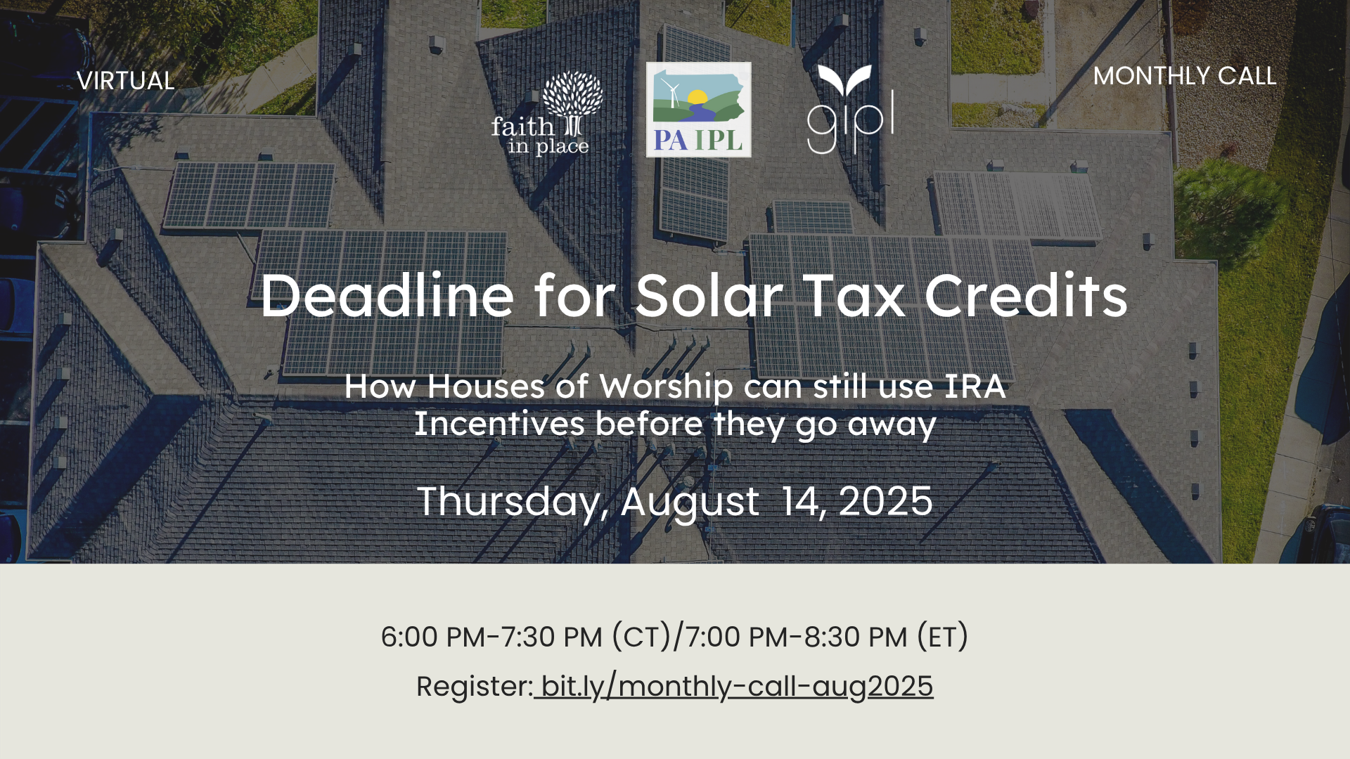Deadline for Solar Tax Credits Webinar