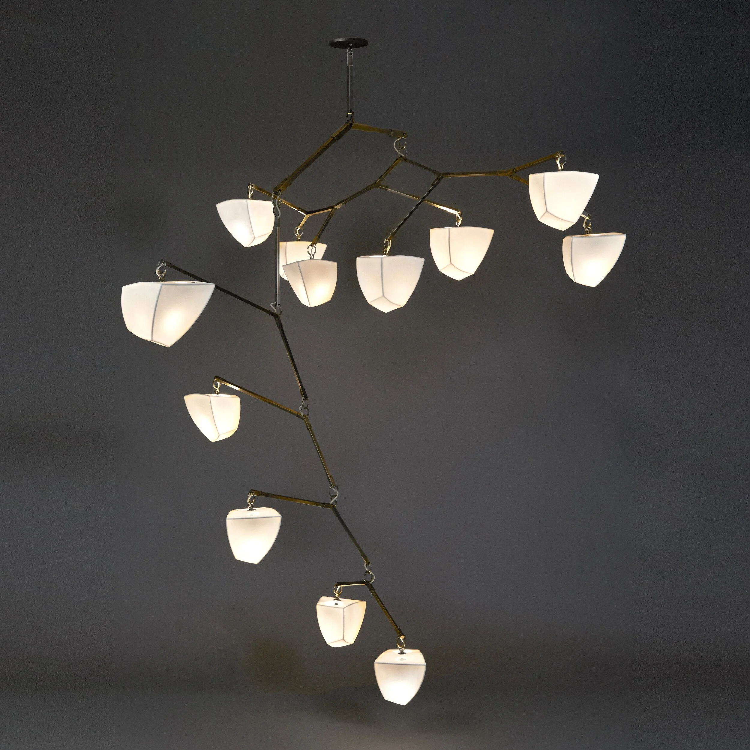Porcelain Galaxy 12 Mobile Chandelier