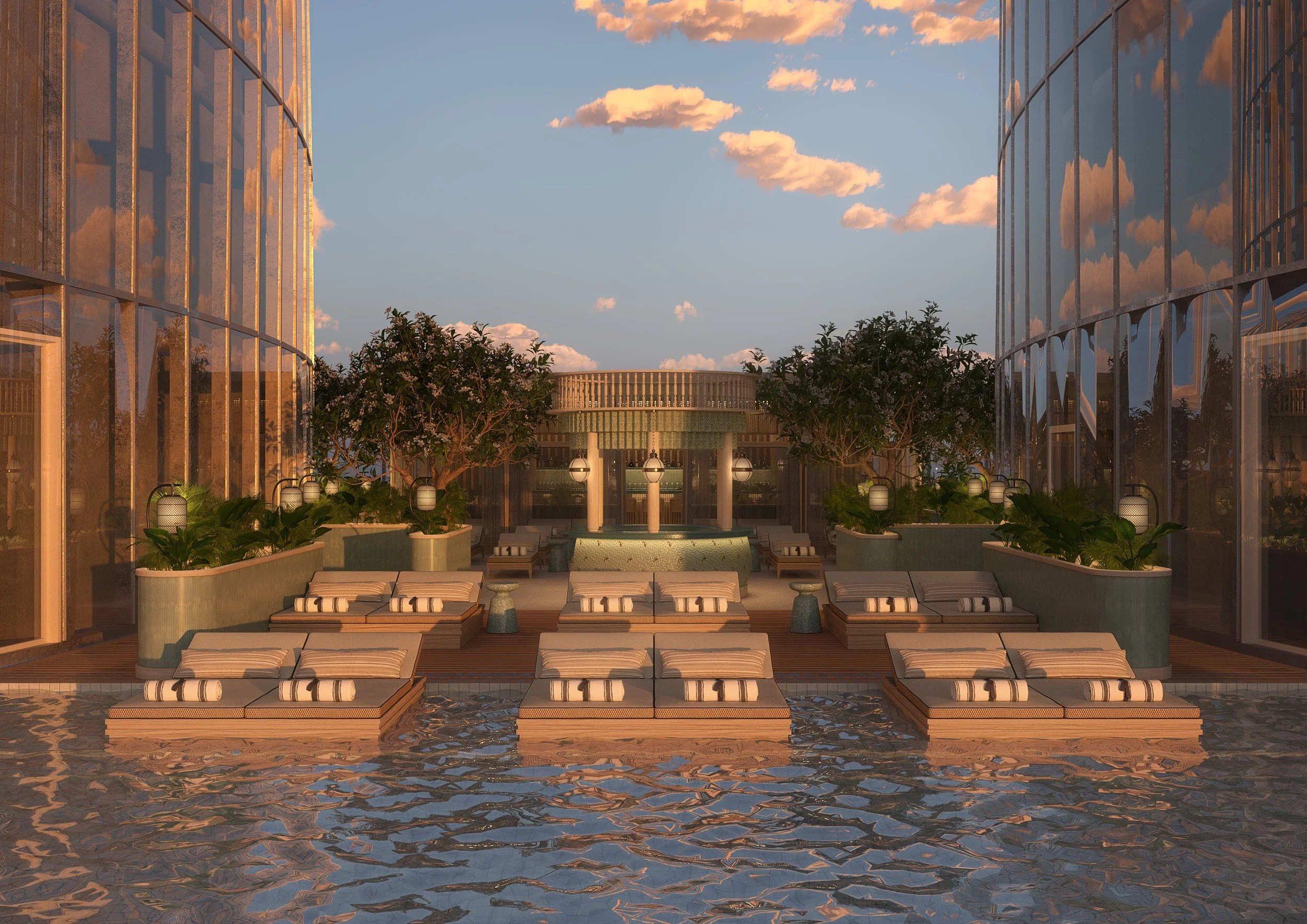 
The world’s highest swimming pool, located on the 76th floor of the Ciel Tower, features an infinity edge with breathtaking views across The Palm. With amenities including a Pool Bar, Sushi Lounge, and expansive luxurious Pool Deck.